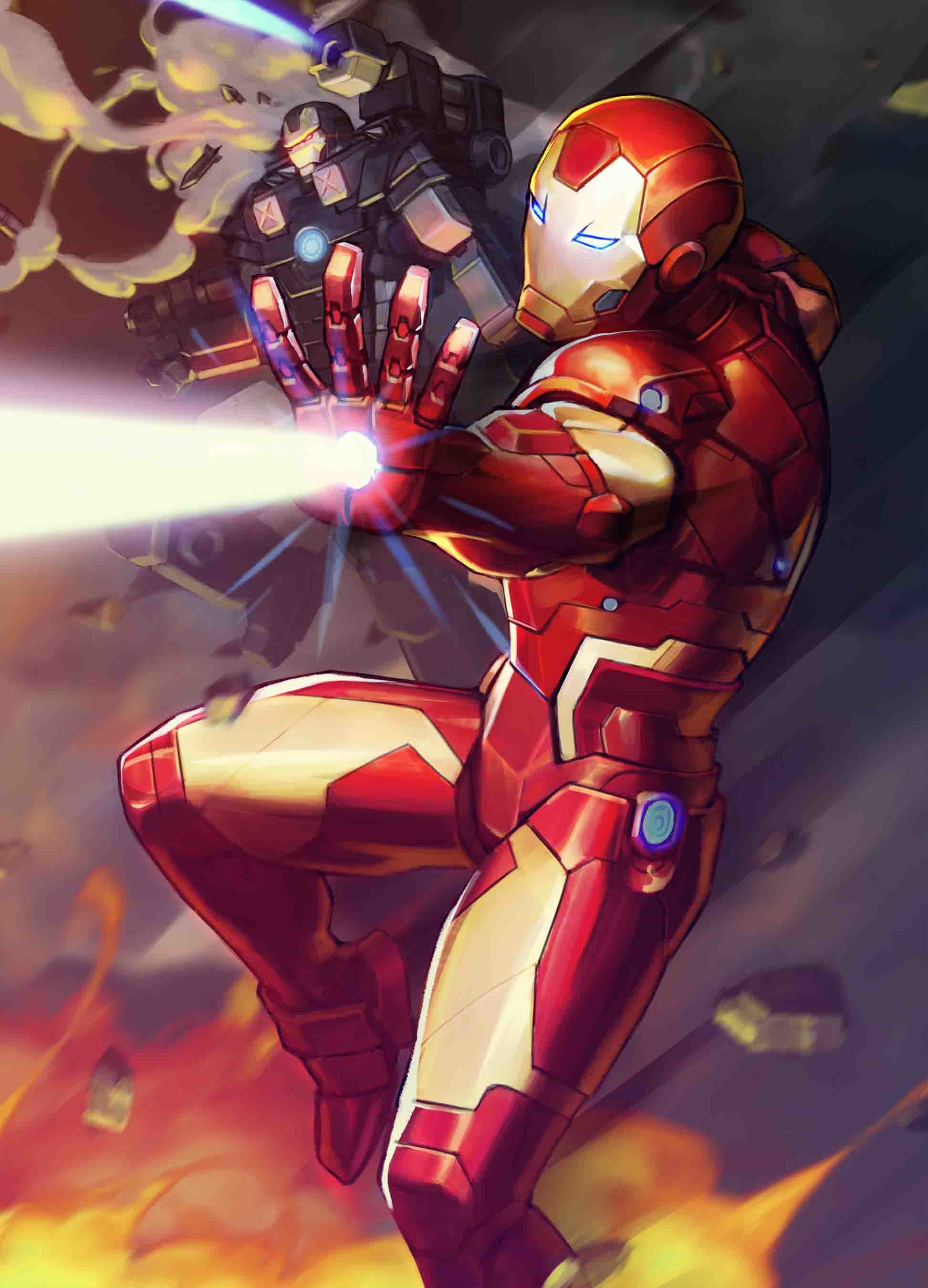 TONY STARK IRON MAN #12 NEXON MARVEL BATTLE LINES VAR WR