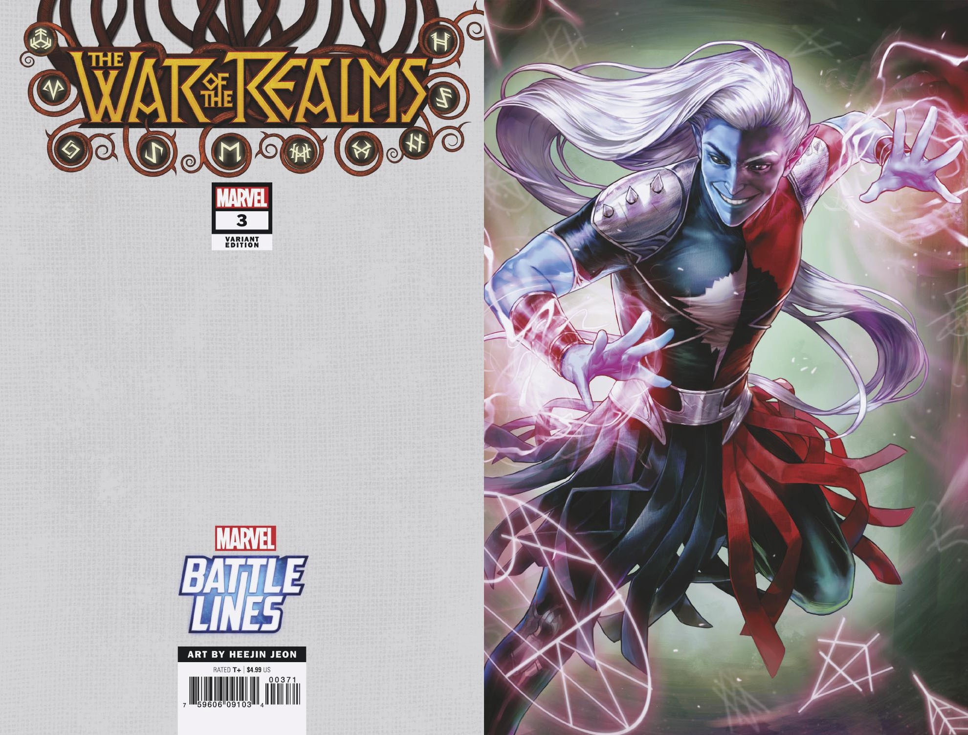 WAR OF REALMS #3 (OF 6) HEEJIN JEON MARVEL BATTLE LINES VAR