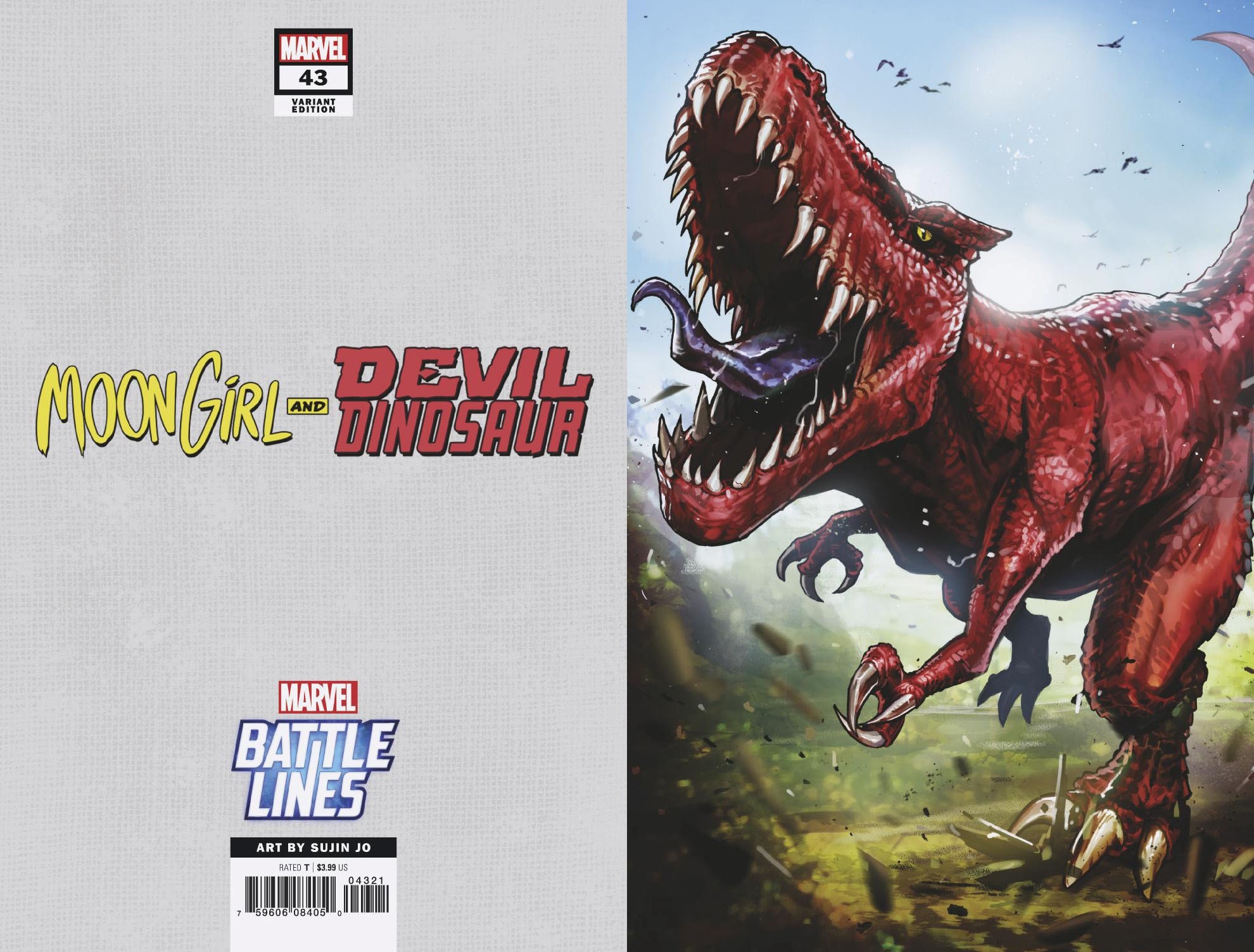 MOON GIRL AND DEVIL DINOSAUR #43 SUJIN JO MARVEL BATTLE LINE