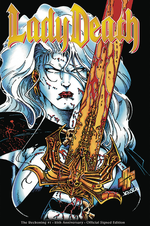 LADY DEATH THE RECKONING #1 25TH ANNIVERSARY EDITION NM COFFIN 