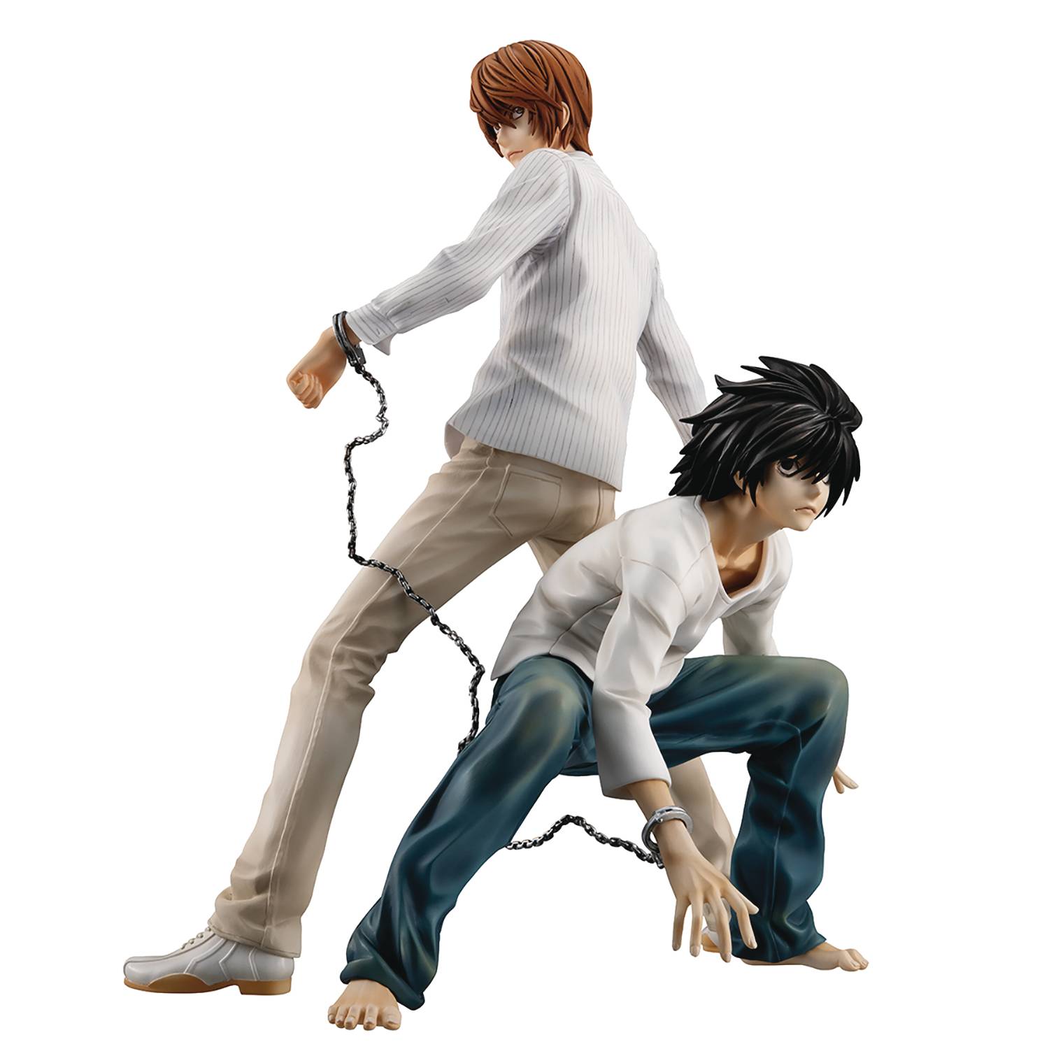 Jan199251 Gem Series Death Note Light Yagami L Pvc Statue Previews World