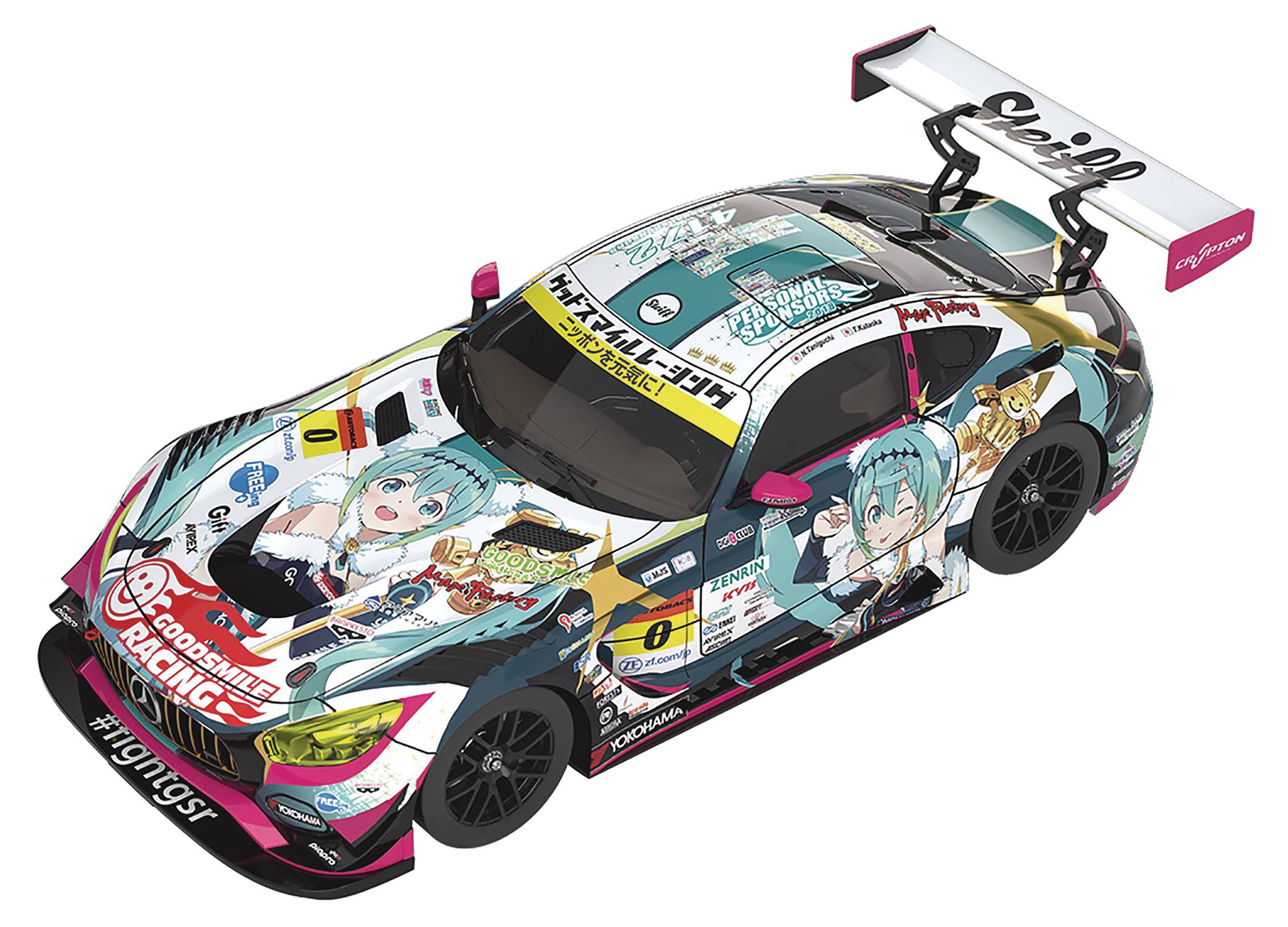MAR198236 HATSUNE MIKU GT PROJECT 1/43 MINI CAR AMG 2018 FINAL VER