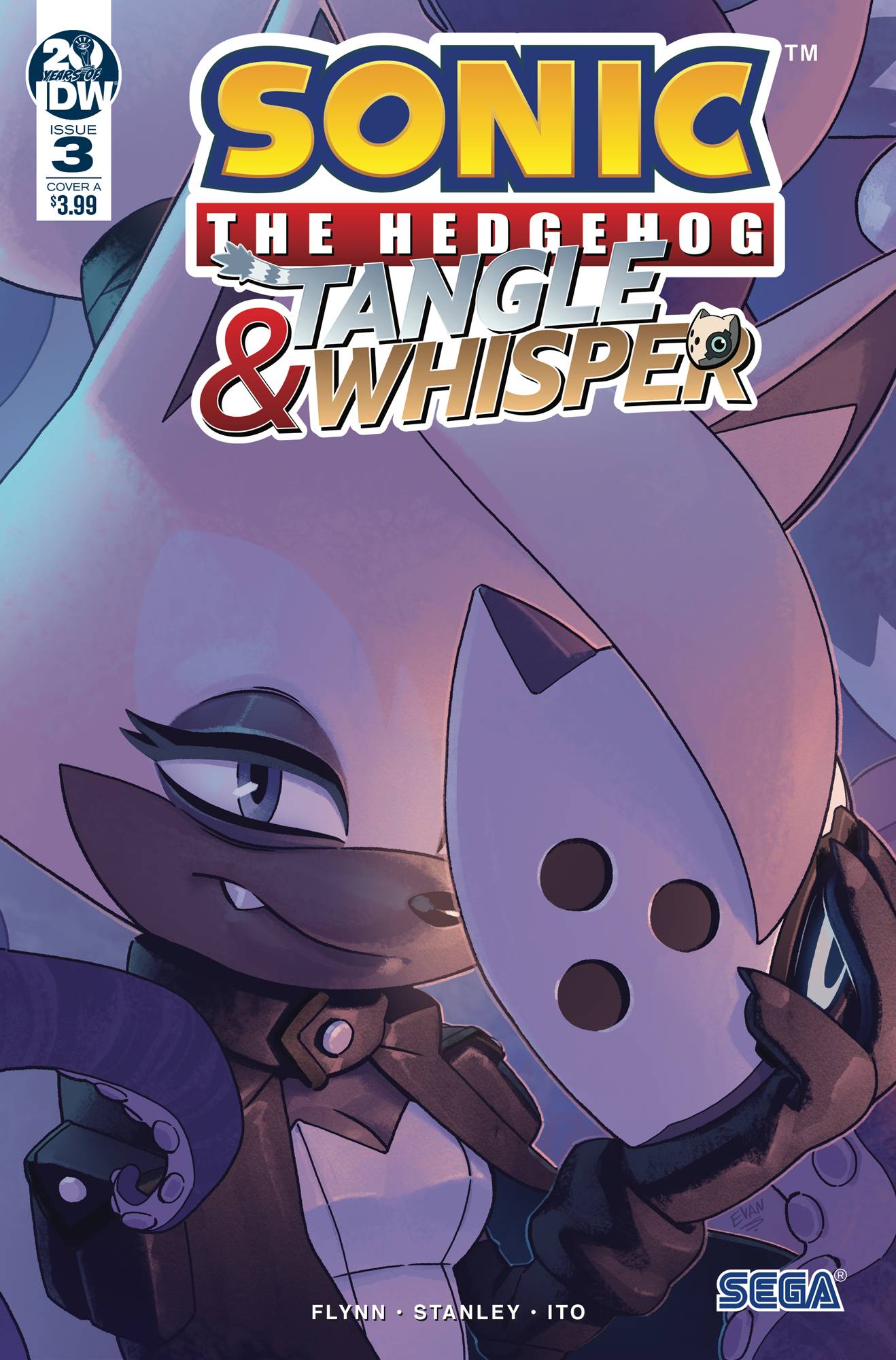 Whisper the Wolf - Tangle and Whisper IDW Comics Sonic the