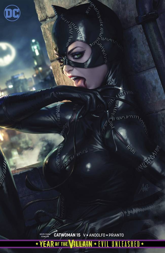 Jul Catwoman 15 Card Stock Var Ed Yotv Previews World