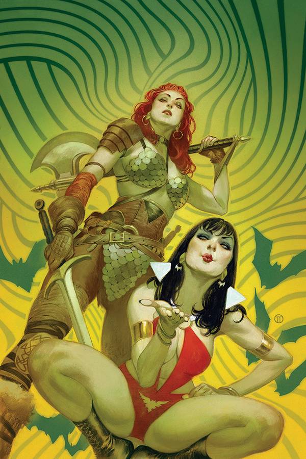 Studios Comics 1st Print NM Boom 2019 Vampirella Red Sonja #1 D Variant 