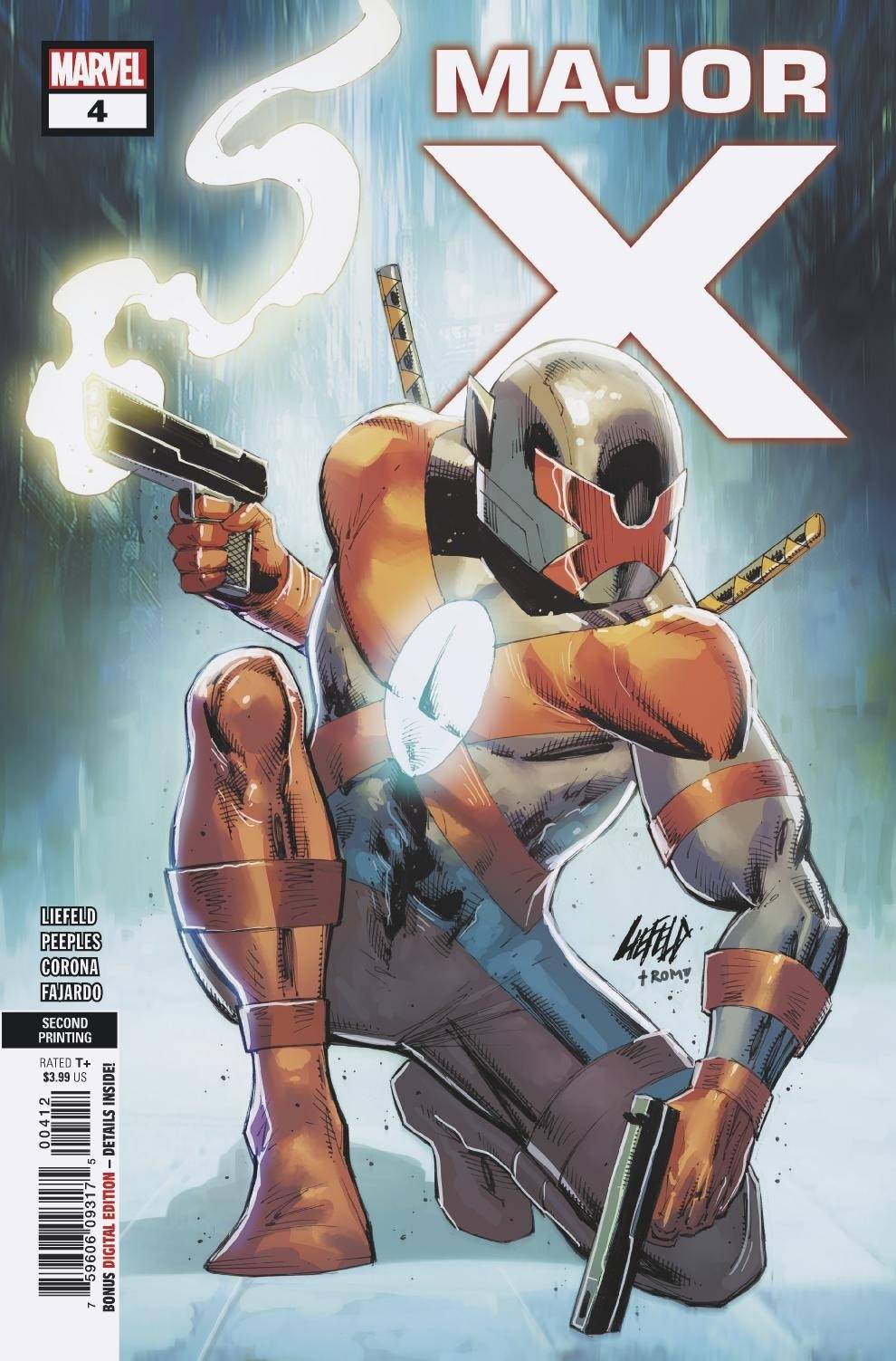 Major X #2A Liefeld Variant FN 2019 Stock Image