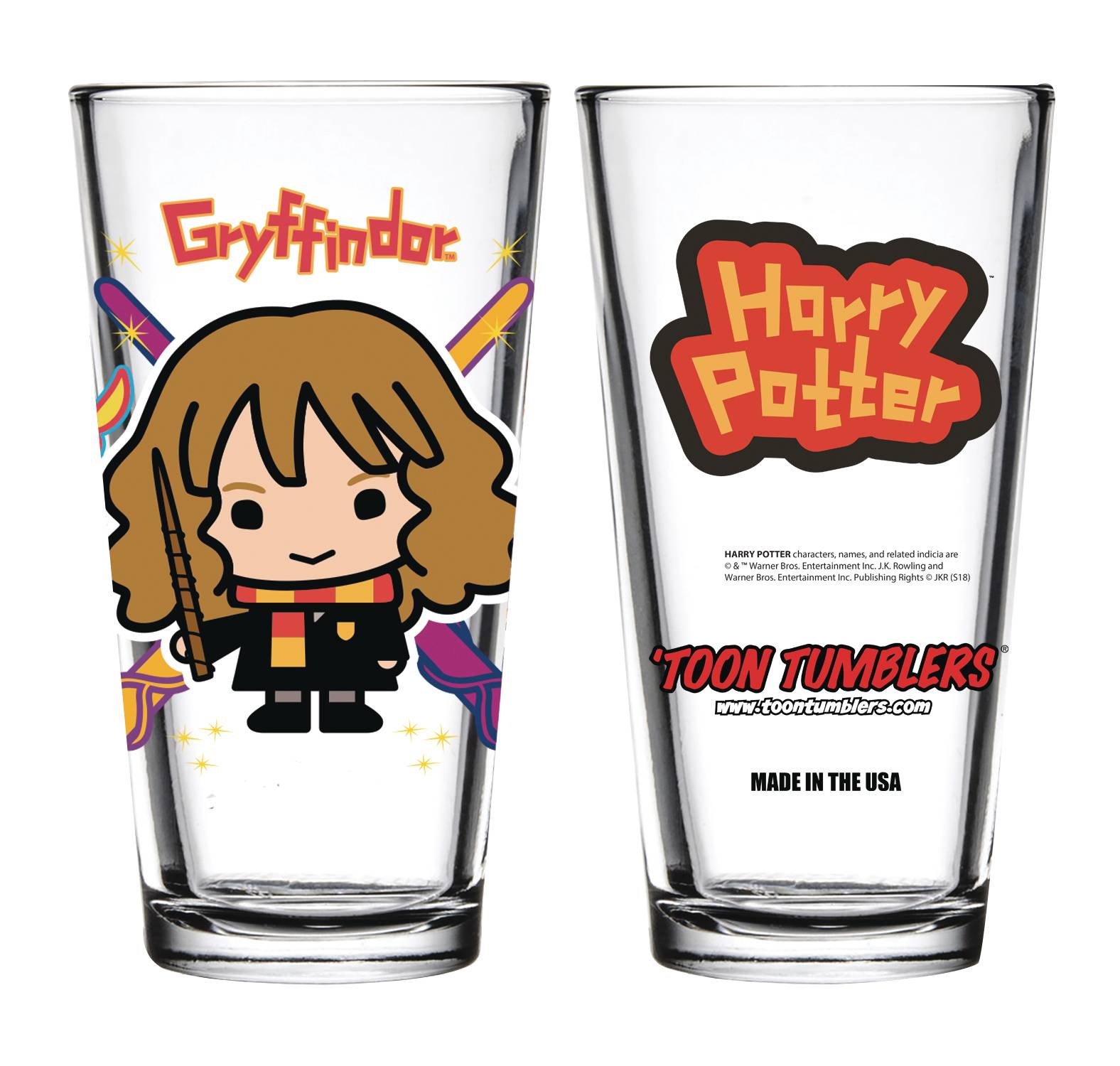 TOON TUMBLERS HARRY POTTER CHARM HERMIONE GLASS