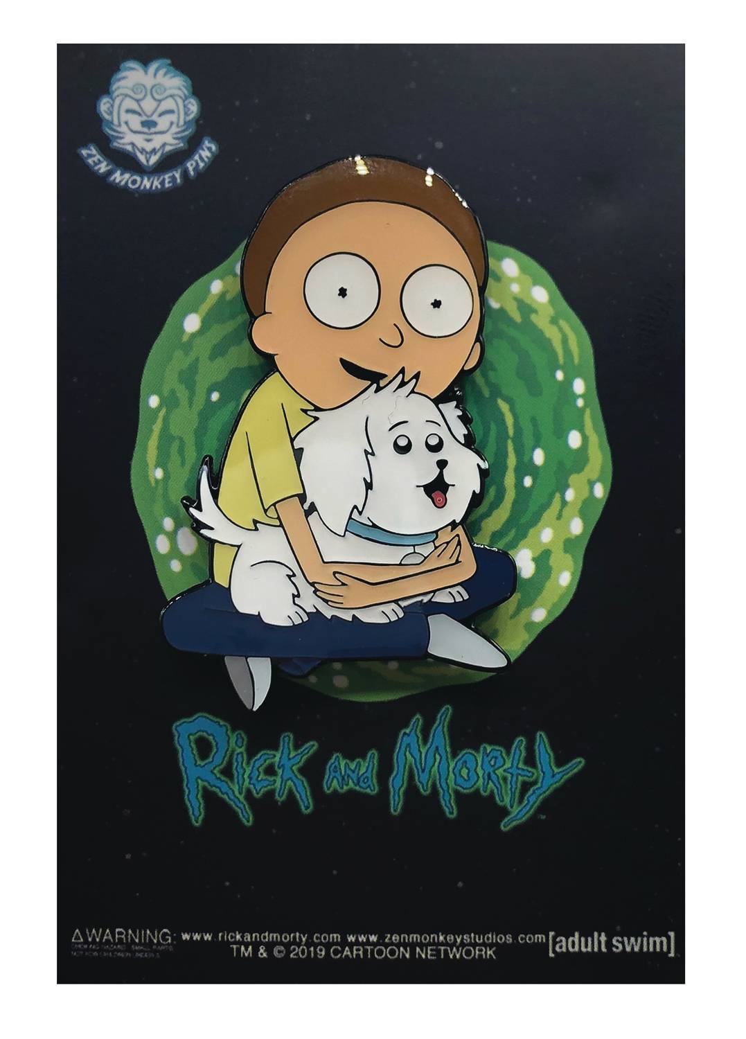 AUG193305 RICK AND MORTY MORTY & SNOWBALL PIN Previews World
