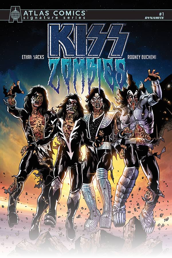 KISS ZOMBIES #1 SACKS SGN ATLAS ED