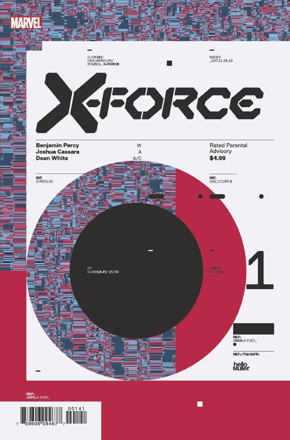 X-FORCE #1 MULLER DESIGN VAR DX