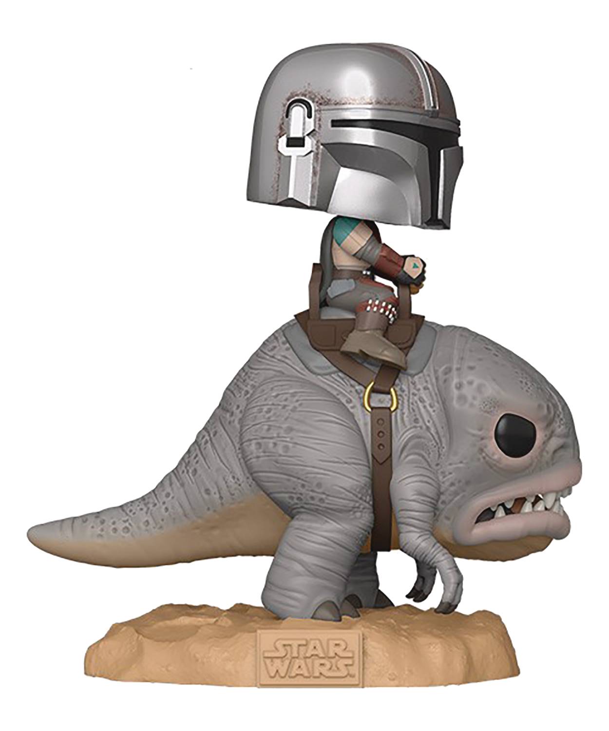 mandalorian riding bantha pop