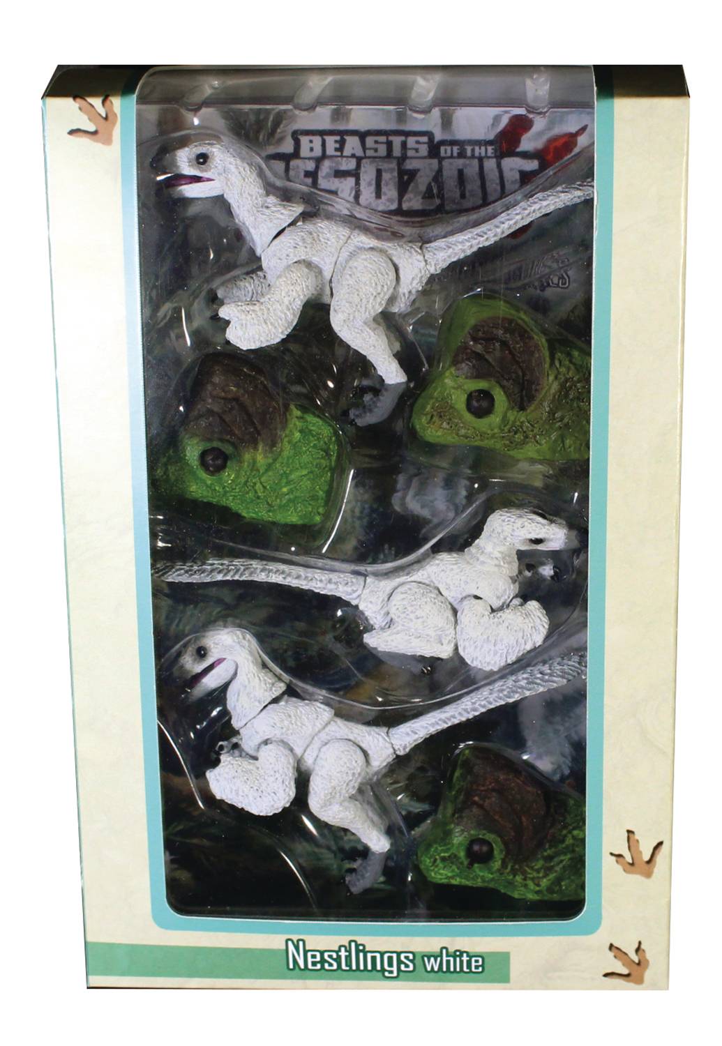 BEASTS OF MESOZOIC RAPTOR SERIES WHITE NESTLINGS 1/6 AF SET