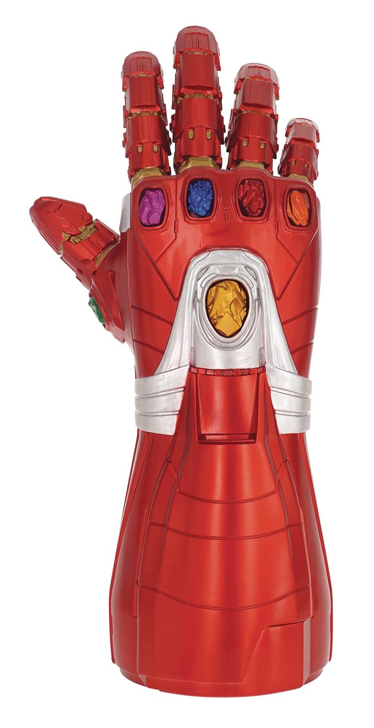 ENDGAME IRON MAN NANO GAUNTLET PVC FIGURAL COIN BANK (JUL199