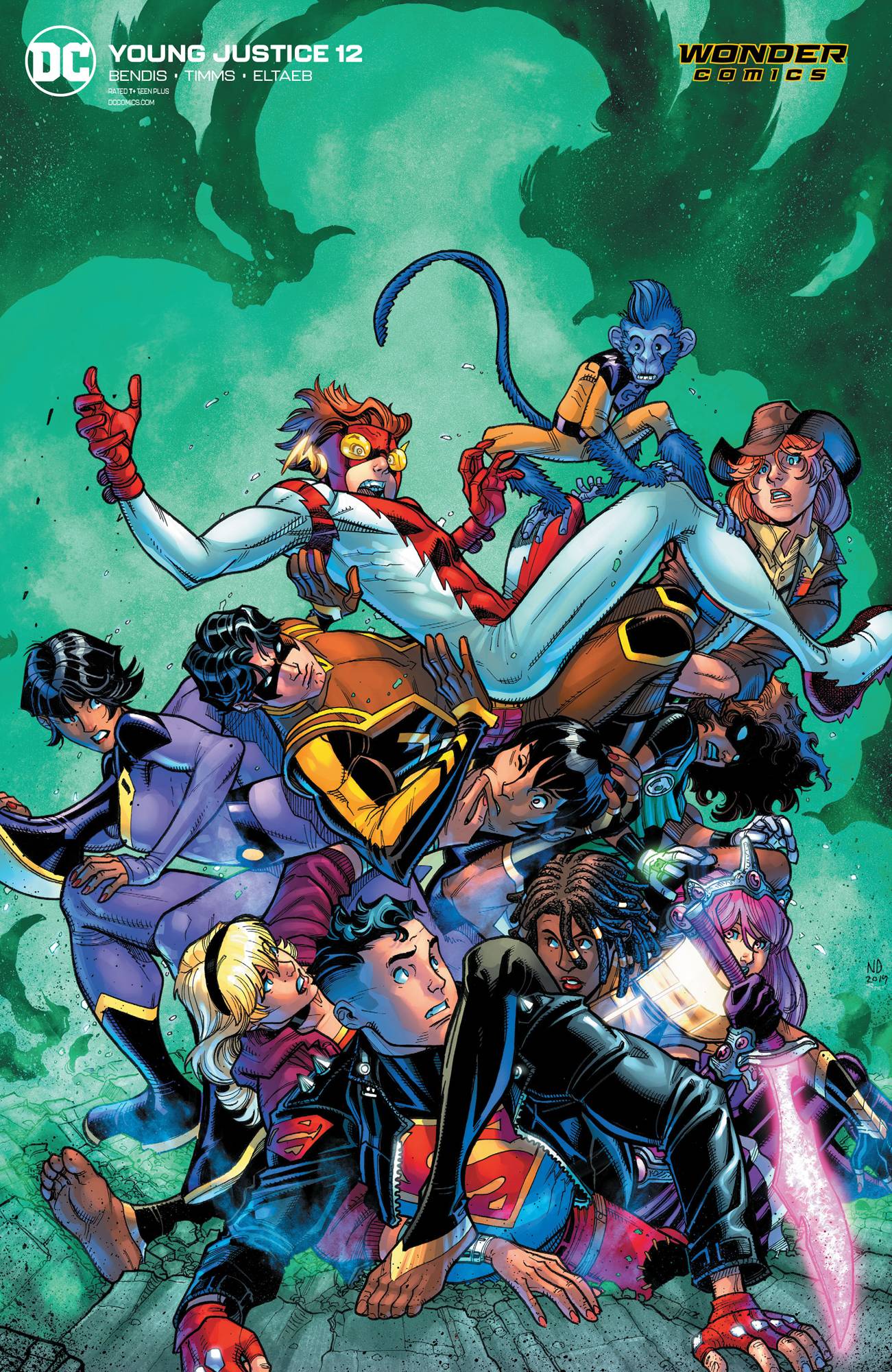 YOUNG JUSTICE #12 CARD STOCK VAR ED