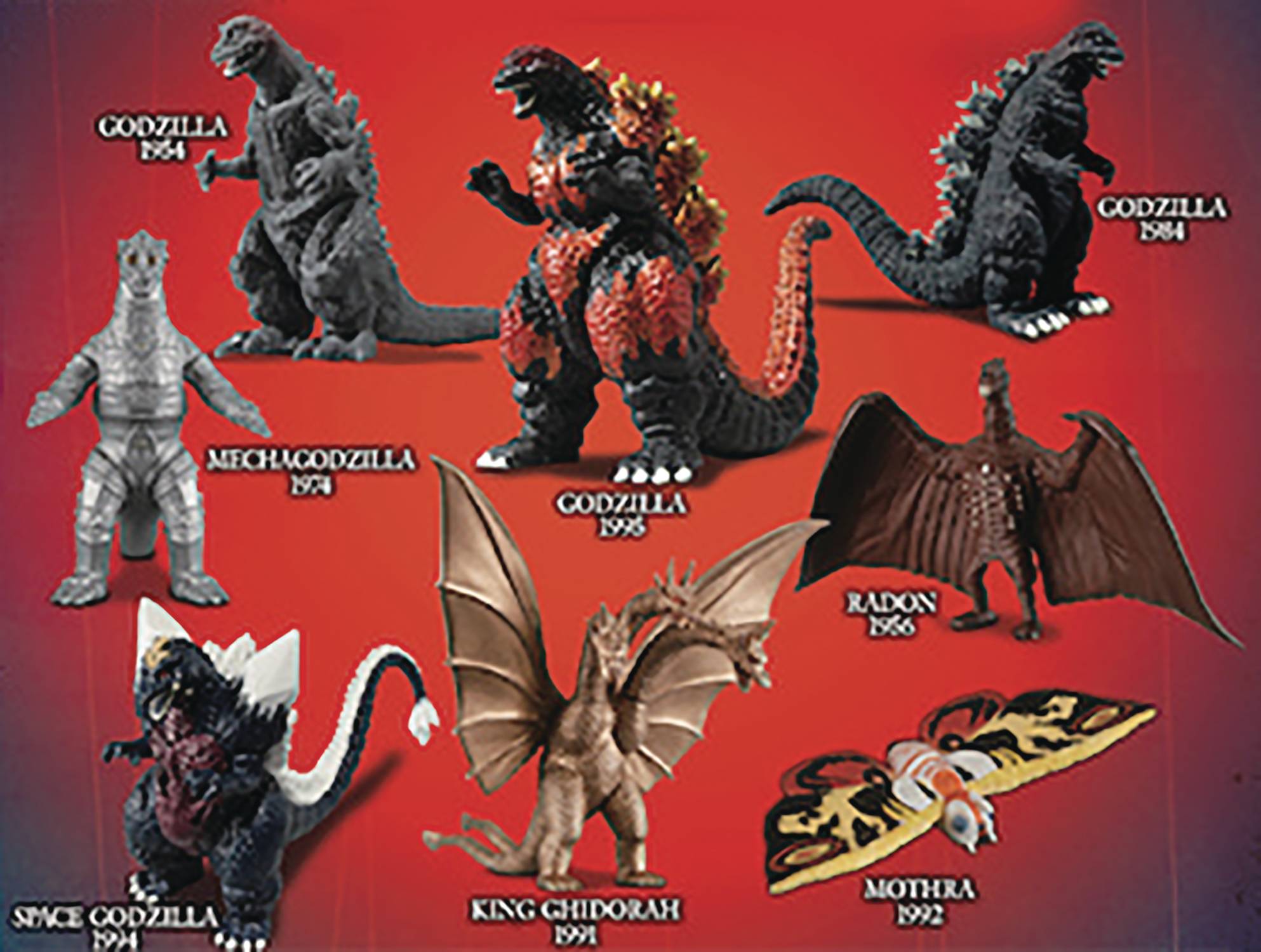 SEP198288 - CLASSIC GODZILLA MINI FIG 24PC BLIND BAG DS - Previews World