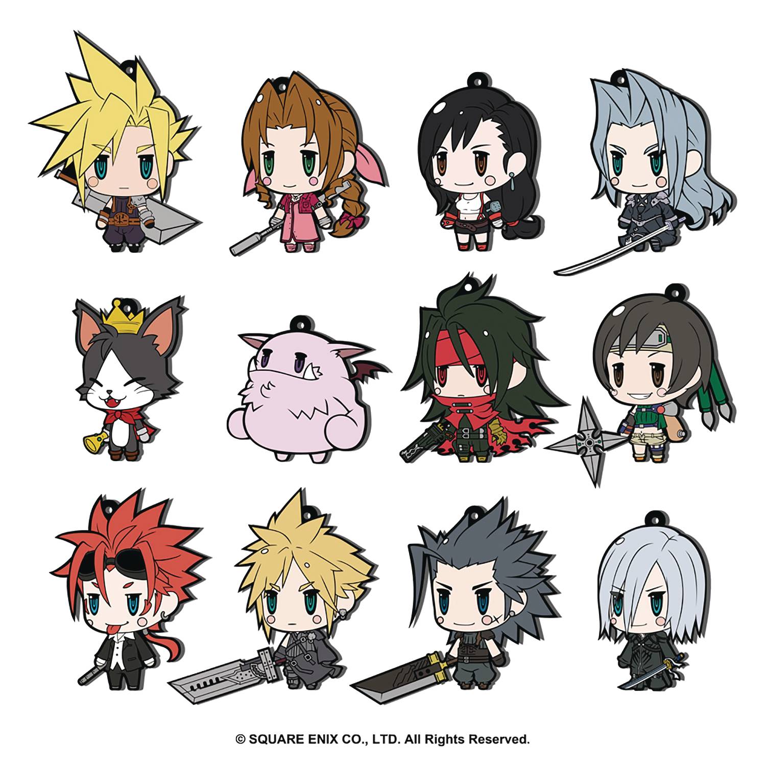 FINAL FANTASY VII TRADING RUBBER STRAP EXT ED 12PC BMB DS (C