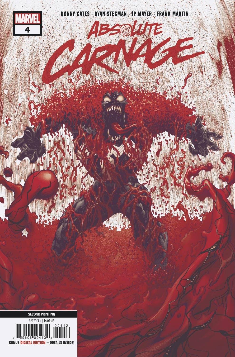 Absolute Carnage #4  MARVEL COMICS Stegman Cover A 1ST  PRINT  DONNY CATES 