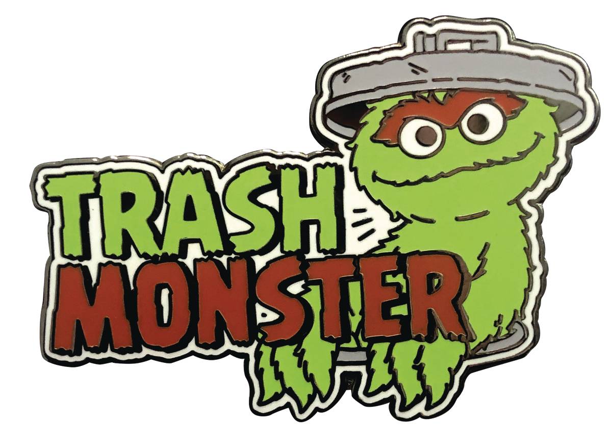 JAN202956 SESAME STREET OSCAR THE GROUCH TRASH MONSTER PIN Previews