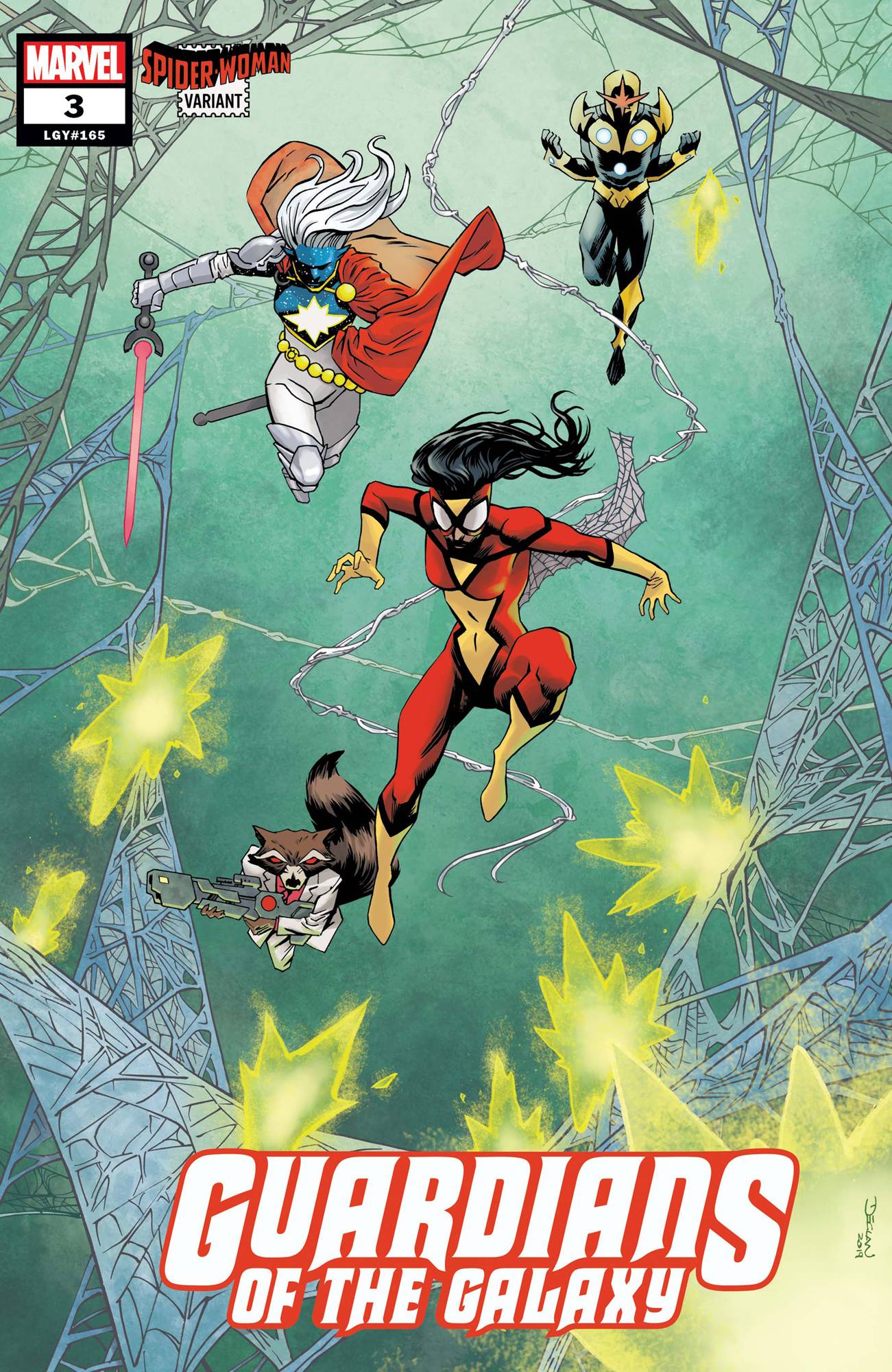 GUARDIANS OF THE GALAXY #3 SHALVEY SPIDER-WOMAN VAR