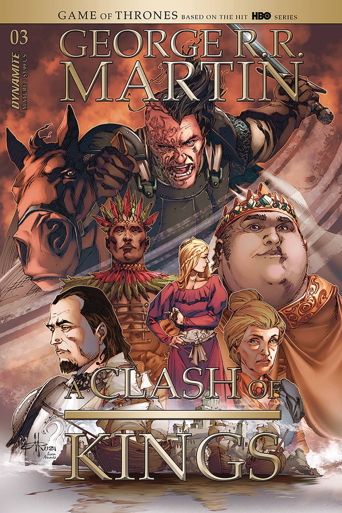 FEB201182 - GEORGE RR MARTIN A CLASH OF KINGS #4 CVR B RUBI (MR) - Previews  World