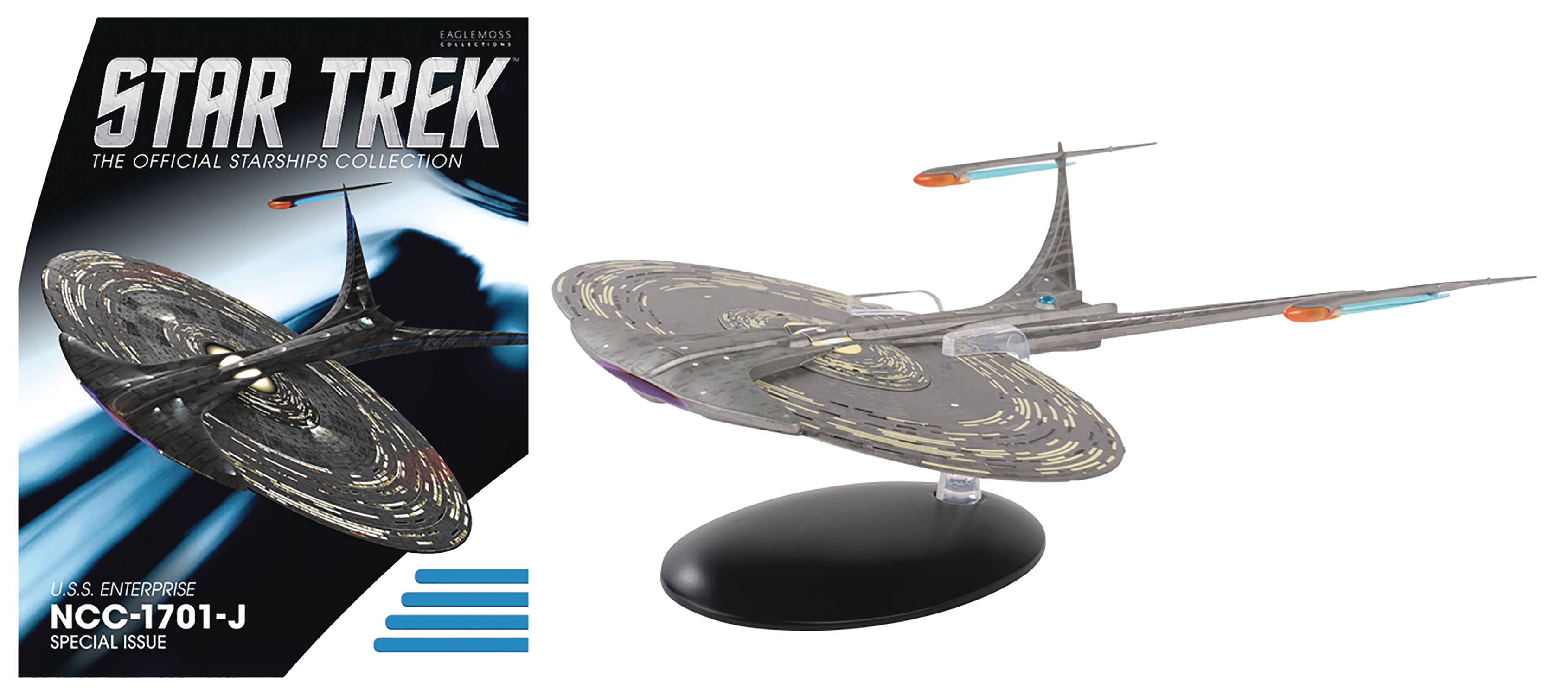 #89 Eaglemoss STAR TREK U.S.S Enterprise NCC-1701-J Starship Die-Cast Model 