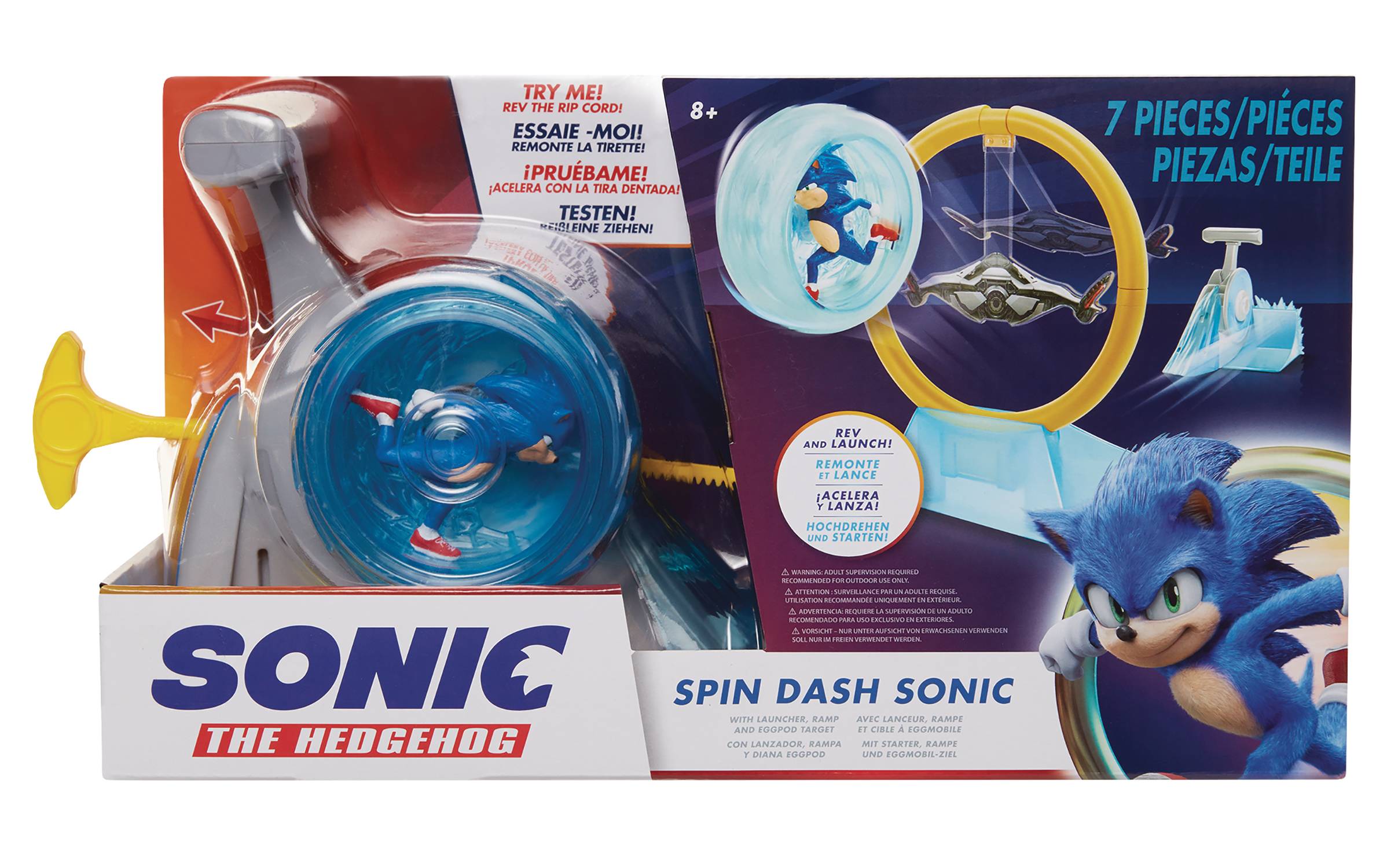 Bring home Sonic's super speed with the Spin Dash Sonic toy! 