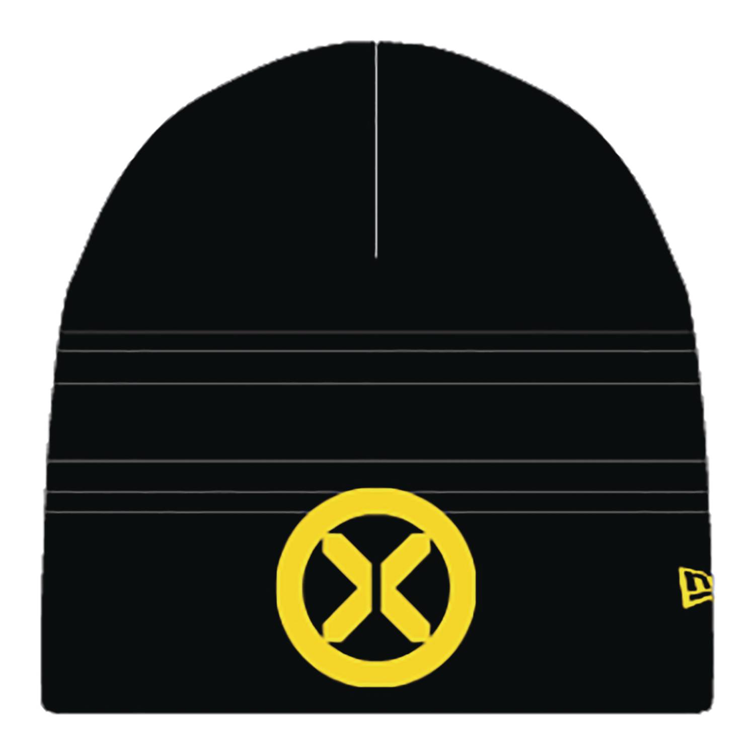 NOV198825 X MEN SYMBOL PX BLK KNIT BEANIE Previews World nov198825-x-men-symbol-px-blk-knit-beanie-previews-world