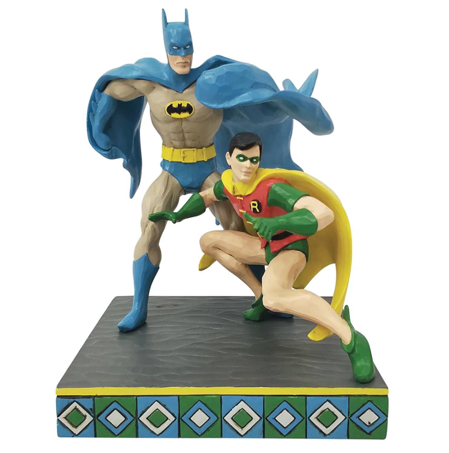 JIM SHORE DC COMICS BATMAN AND ROBIN 8IN FIGURINE (RES)