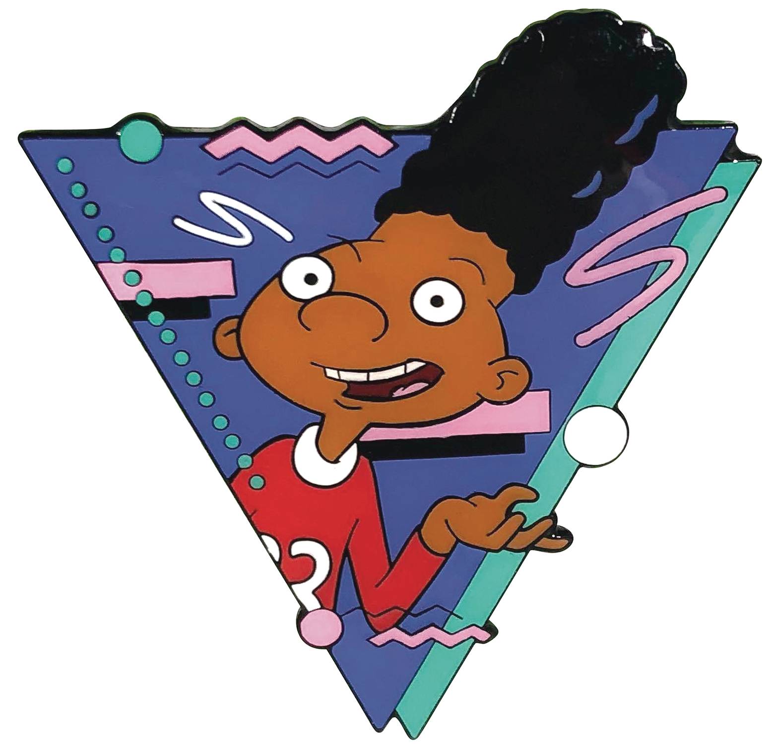 If you loved Hey Arnold, these pins of Arnold and Gerald features a 90s loo...