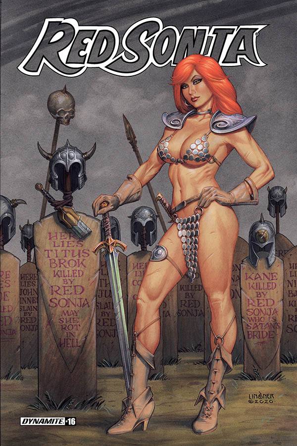 2018 Red Sonja 45th Anniversary  Red color Autograph Joe Linsner 