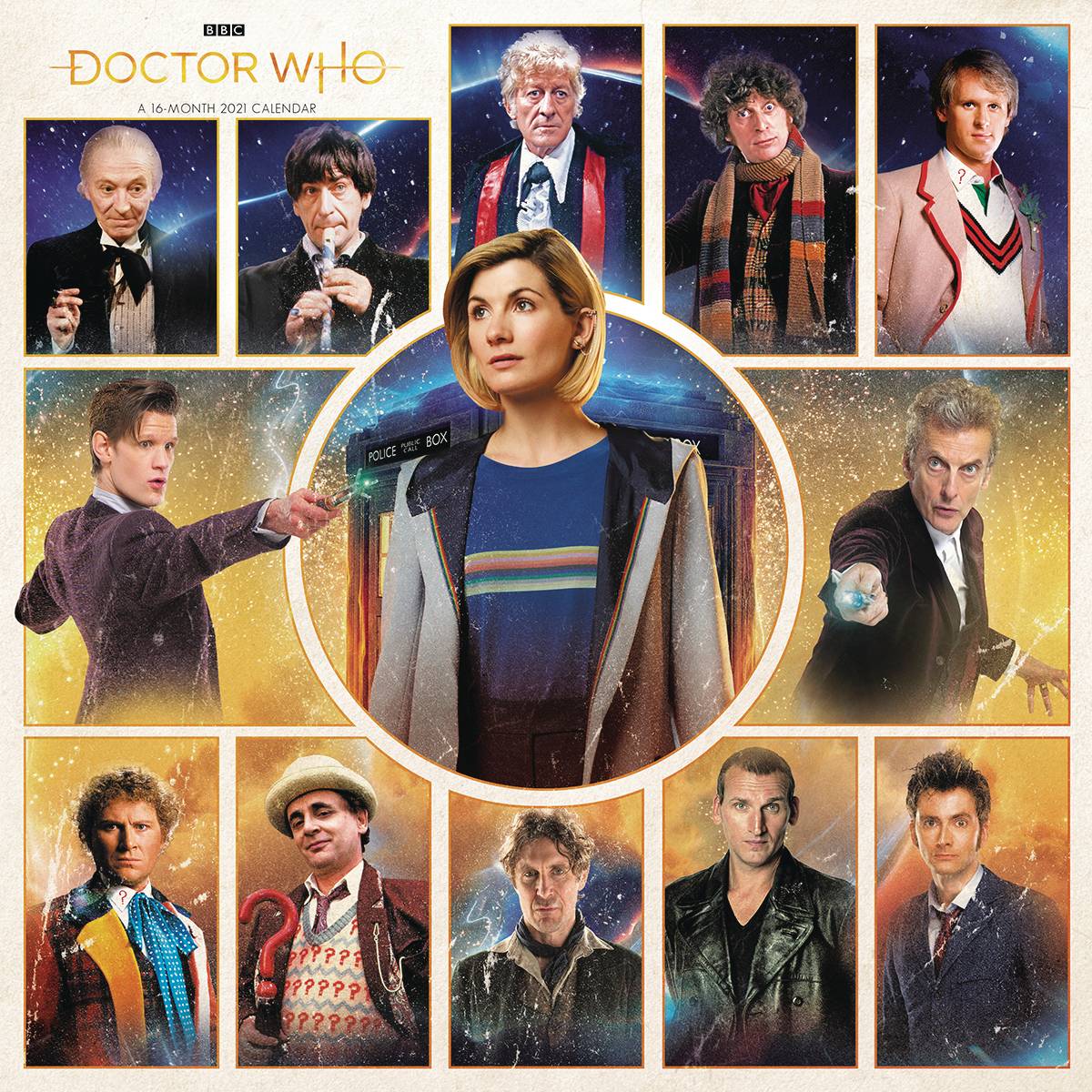 Doctor Who TV Series 16 Month 2020 Wall Calendar NEW SEALED 
