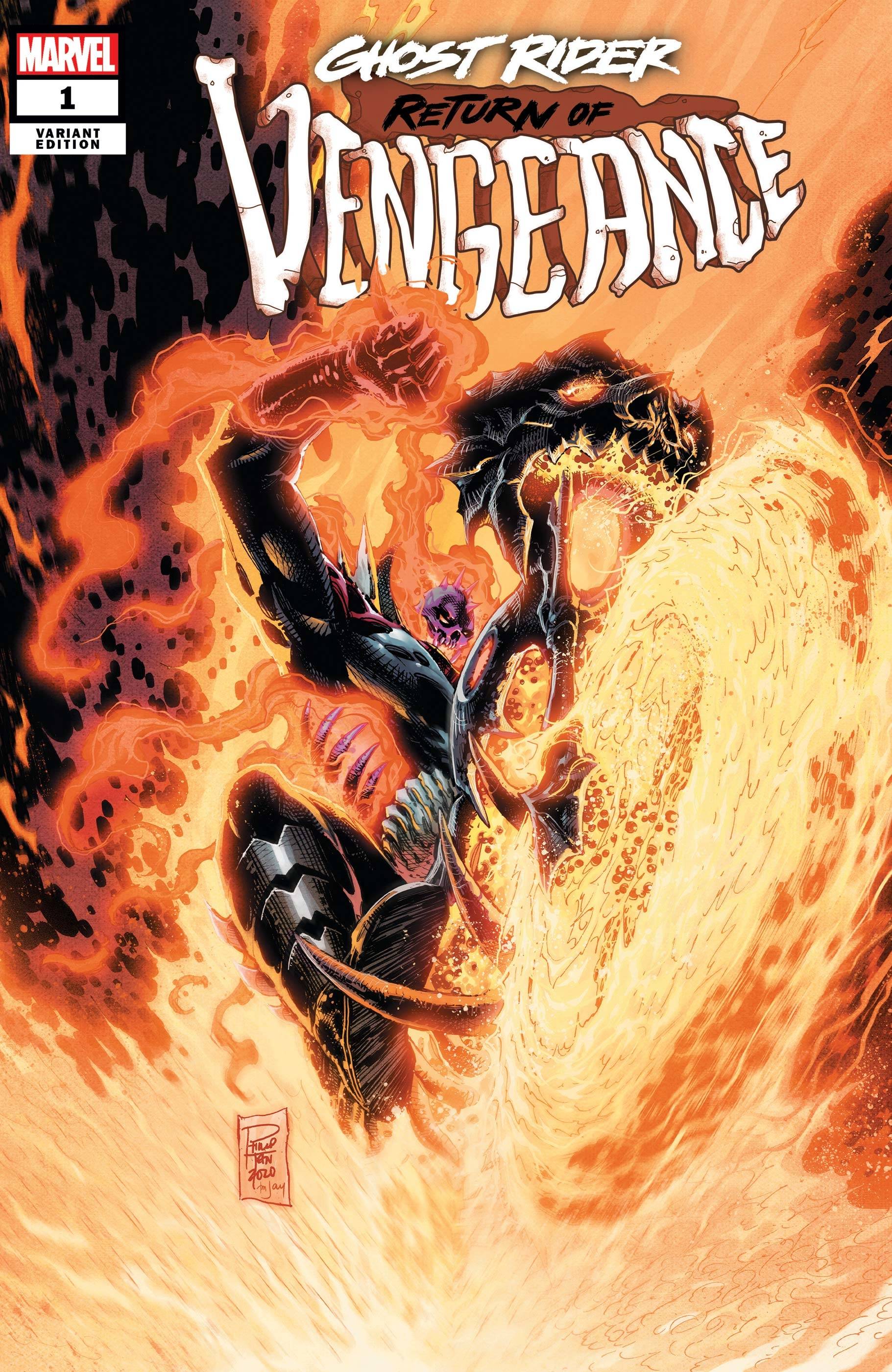 Johnny Blaze Takes His Final Ride in New 'Ghost Rider: Final Vengeance' #1  Cover