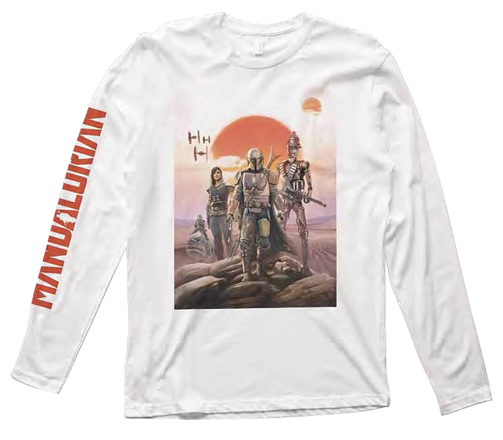 STAR WARS THE MANDALORIAN GROUP POSTER LONG SLEEVE T/S LG (C