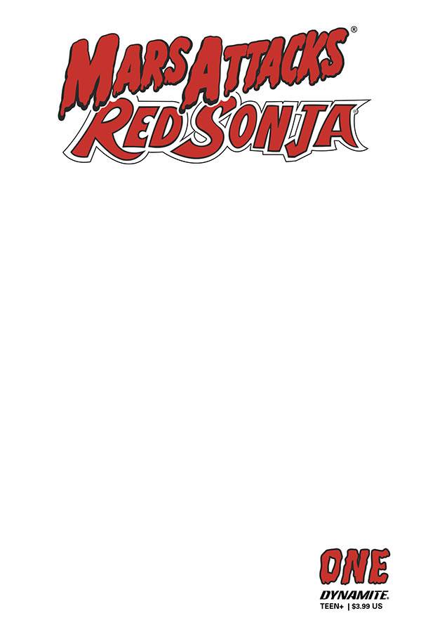 MARS ATTACKS RED SONJA #1 BLANK AUTHENTIX ED