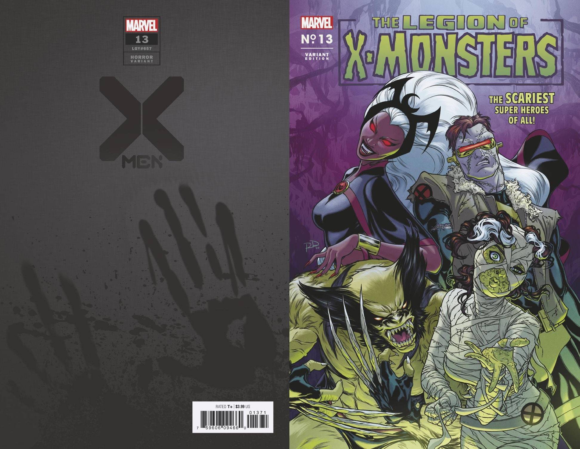 X-MEN #13 DAUTERMAN LEGION X-MONSTERS HORROR VAR XOS