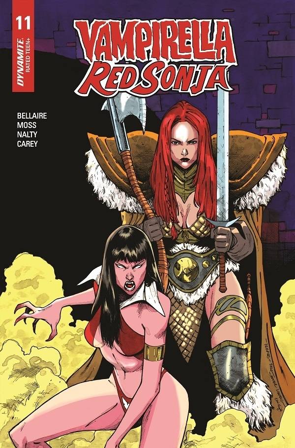 VAMPIRELLA RED SONJA #11 7 COPY PEEPLES HOMAGE INCV