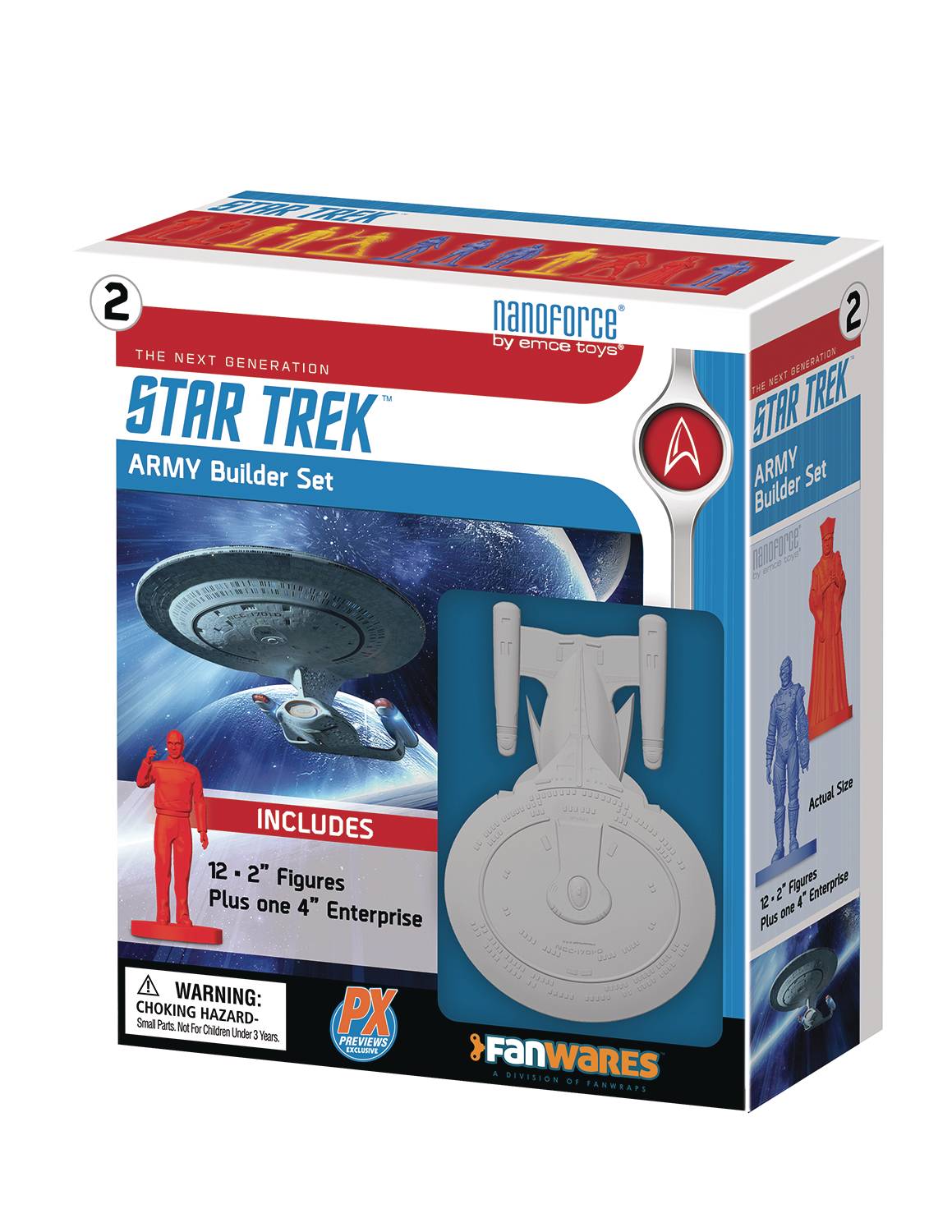 NANOFORCE STAR TREK TNG PX ARMY BUILDER FIGURE BOXED SET