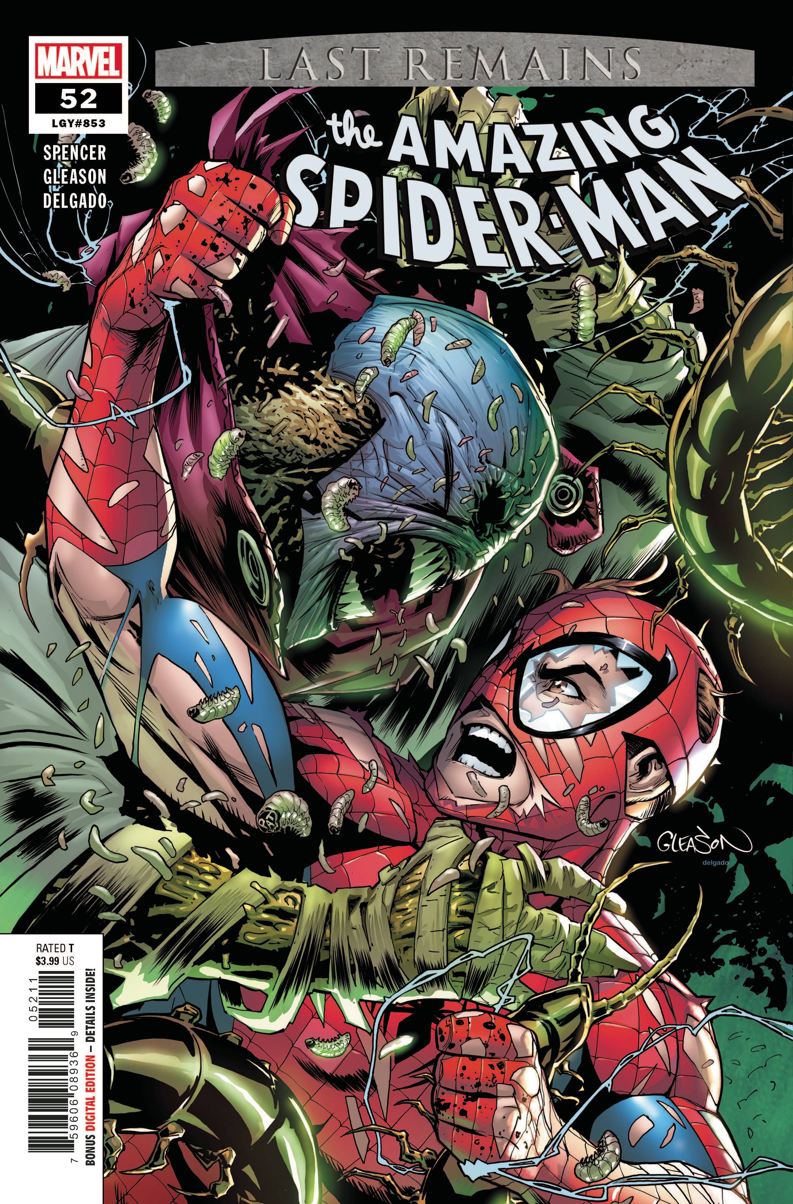 Unread Legacy 853 Details about   NM Marvel Comics Amazing Spider-Man #52 Last Remains Part 3
