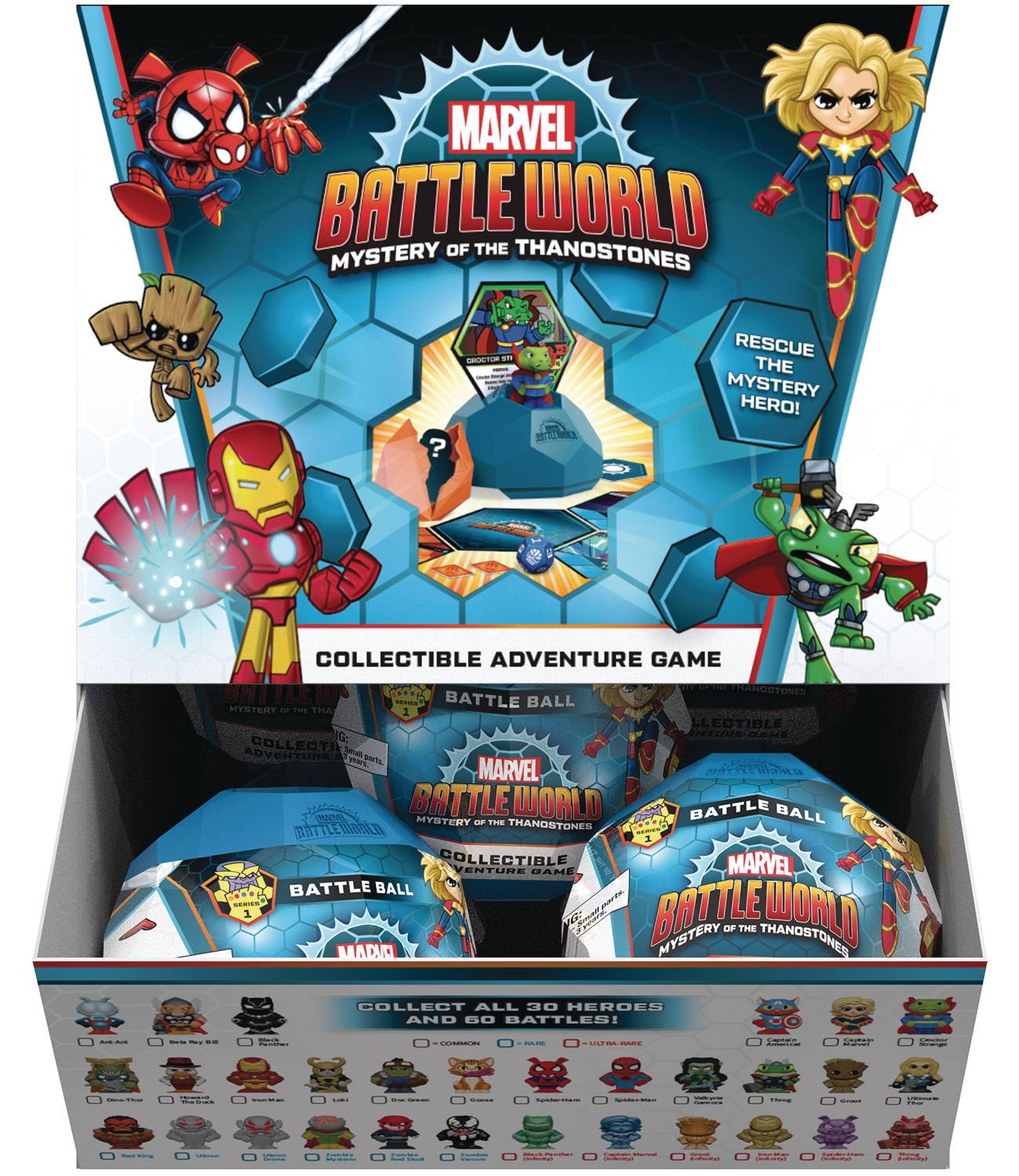 JUL208193 FUNKO MARVEL BATTLEWORLD GAME 12 PIECE PDQ Previews
