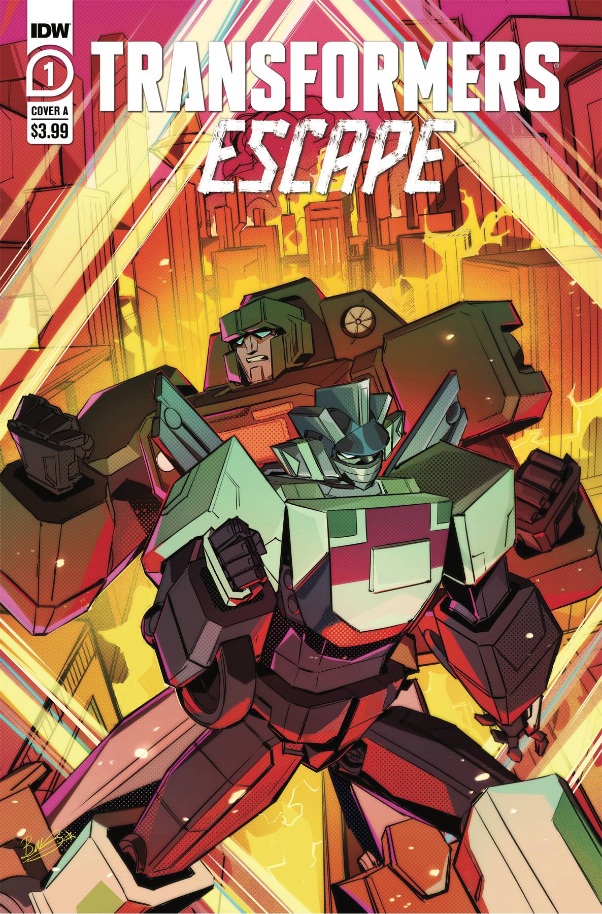 TRANSFORMERS ESCAPE #1 (OF 5) CVR A MCGUIRE-SMITH