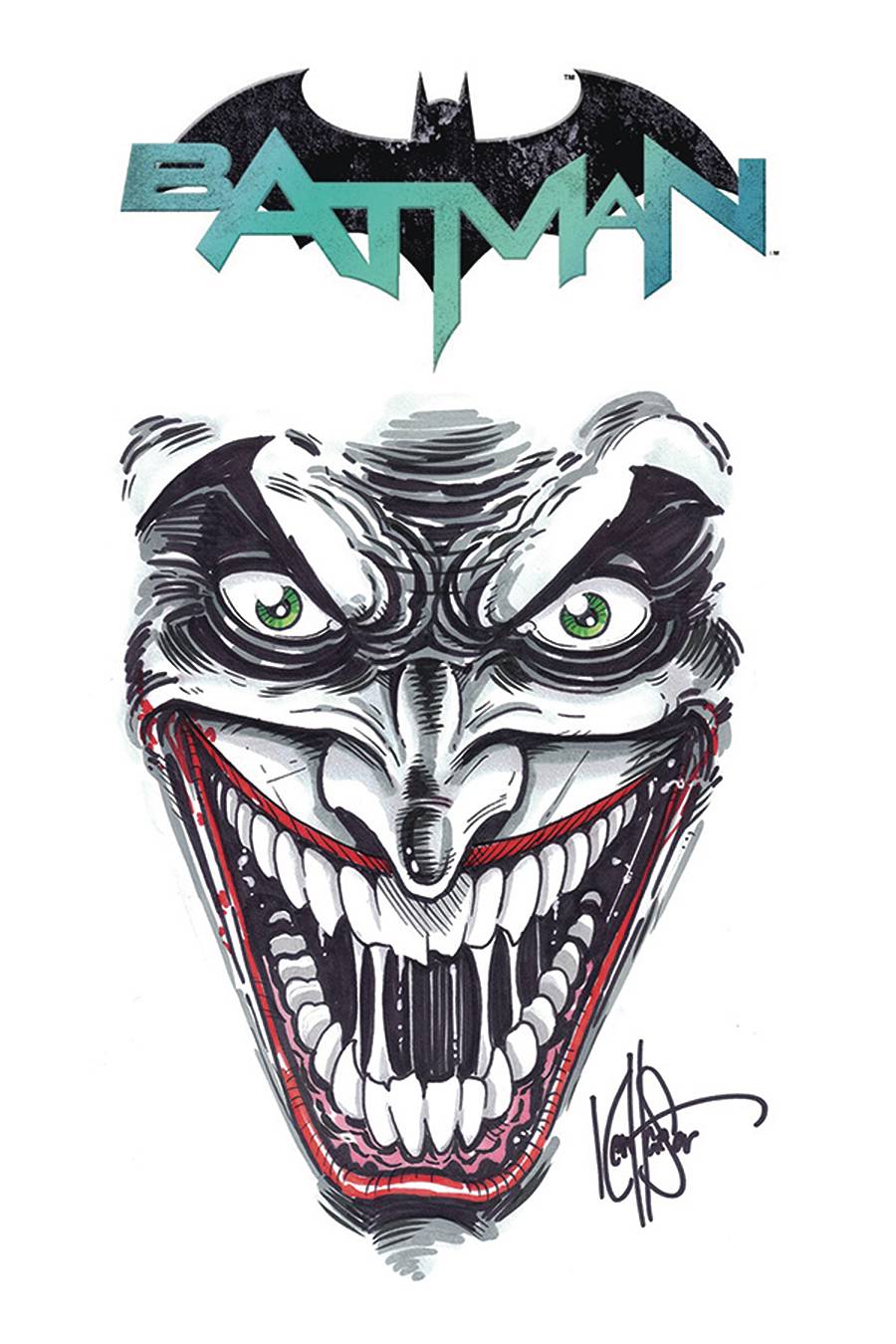 OCT201332 - DF BATMAN #100 SGN RMRK HAESER JOKER SKETCH - Previews World