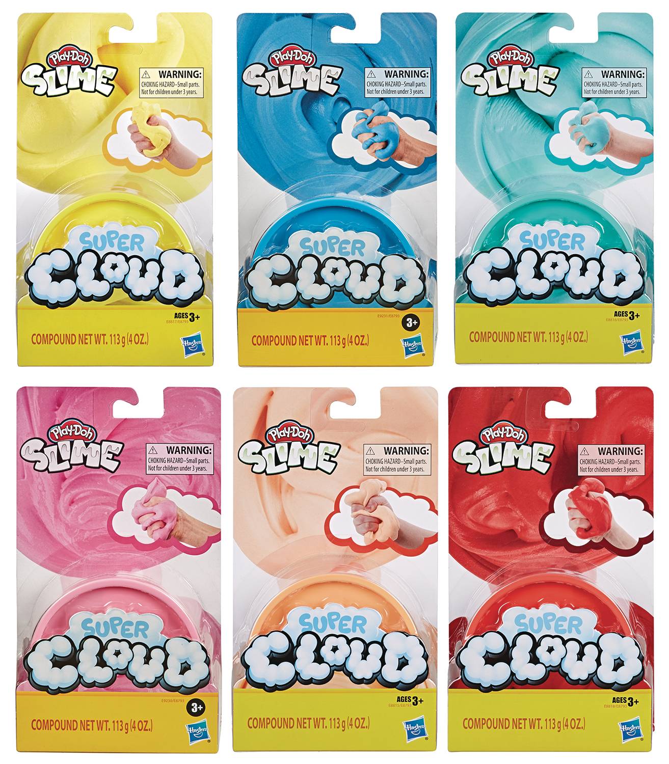 Play-Doh PD Super Cloud Slime Single Can AST 