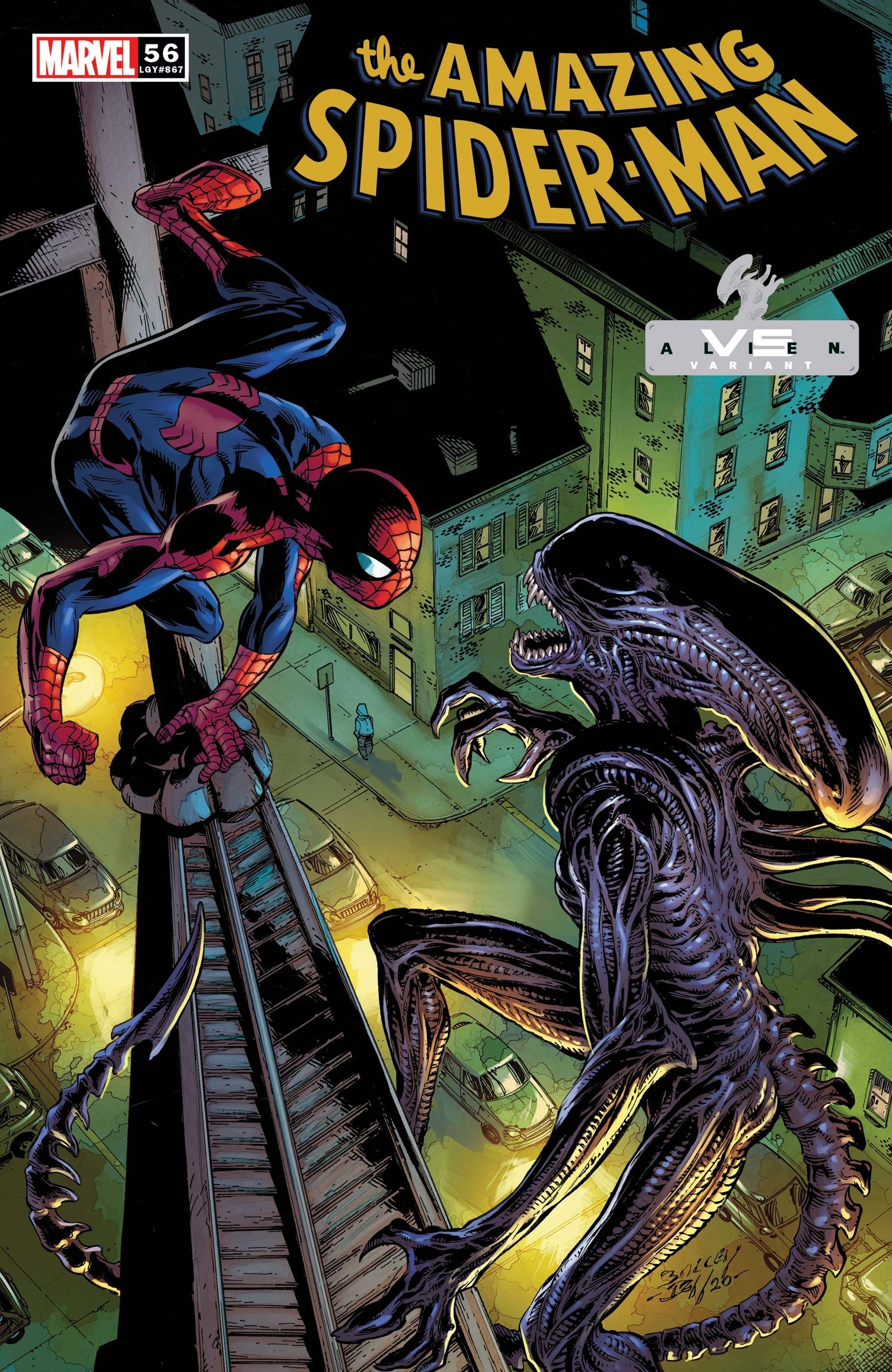 Amazing Spider-Man 56 COVER C VS ALIEN MARVEL COMICS 1//6//2021 PRESELL HOT NEW!!!