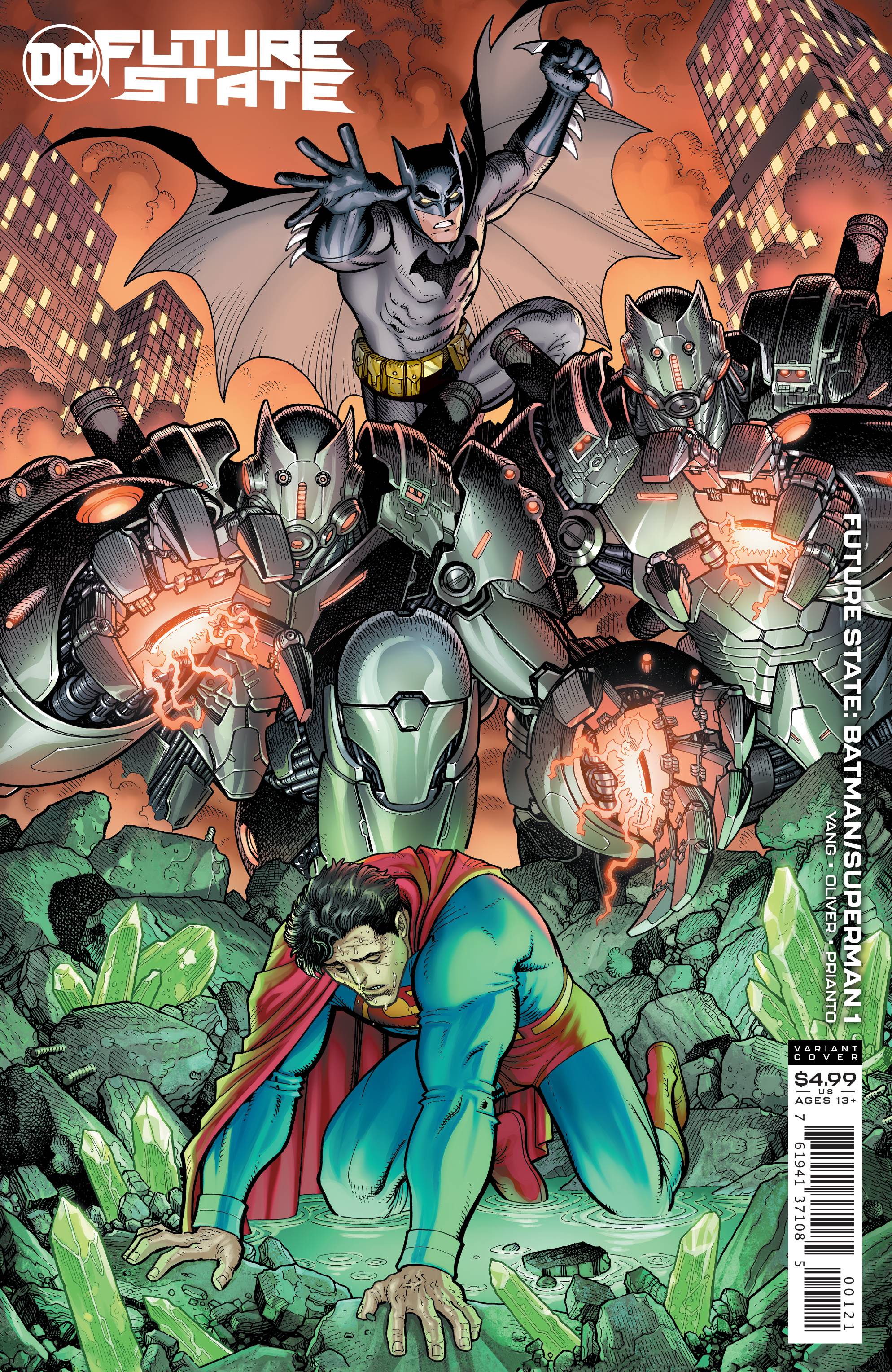 NOV207008 - FUTURE STATE BATMAN SUPERMAN #1 CARD STOCK VAR ED - Previews  World