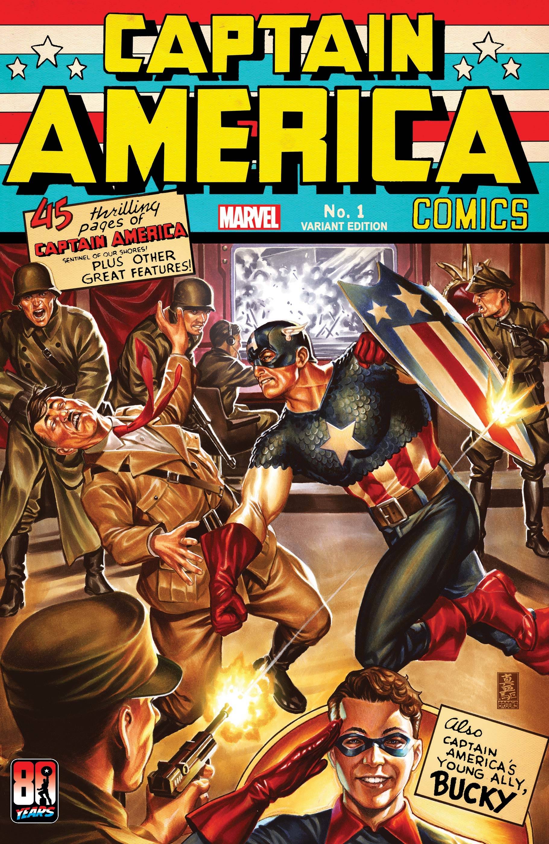 CAPTAIN AMERICA ANNIVERSARY TRIBUTE #1 BROOKS VAR