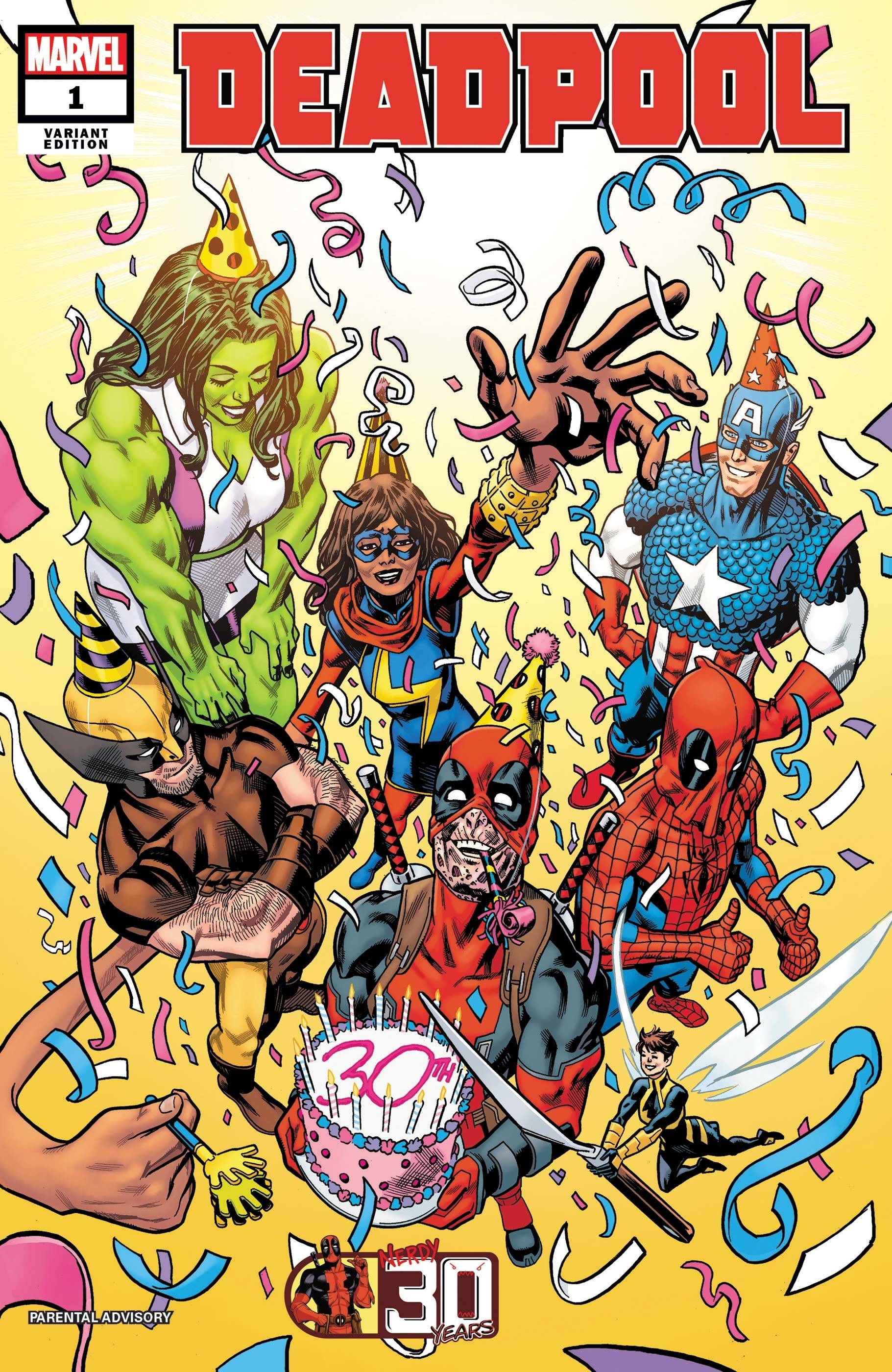 Elemental Sensación editorial JAN210637 - DEADPOOL NERDY 30 #1 HAWTHORNE VAR - Previews World