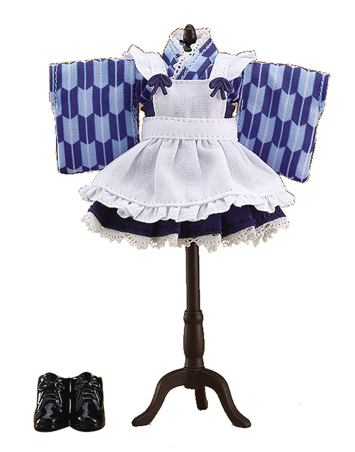 NENDOROID DOLL OUTFIT SET JAPANESE STYLE MAID BLUE VER