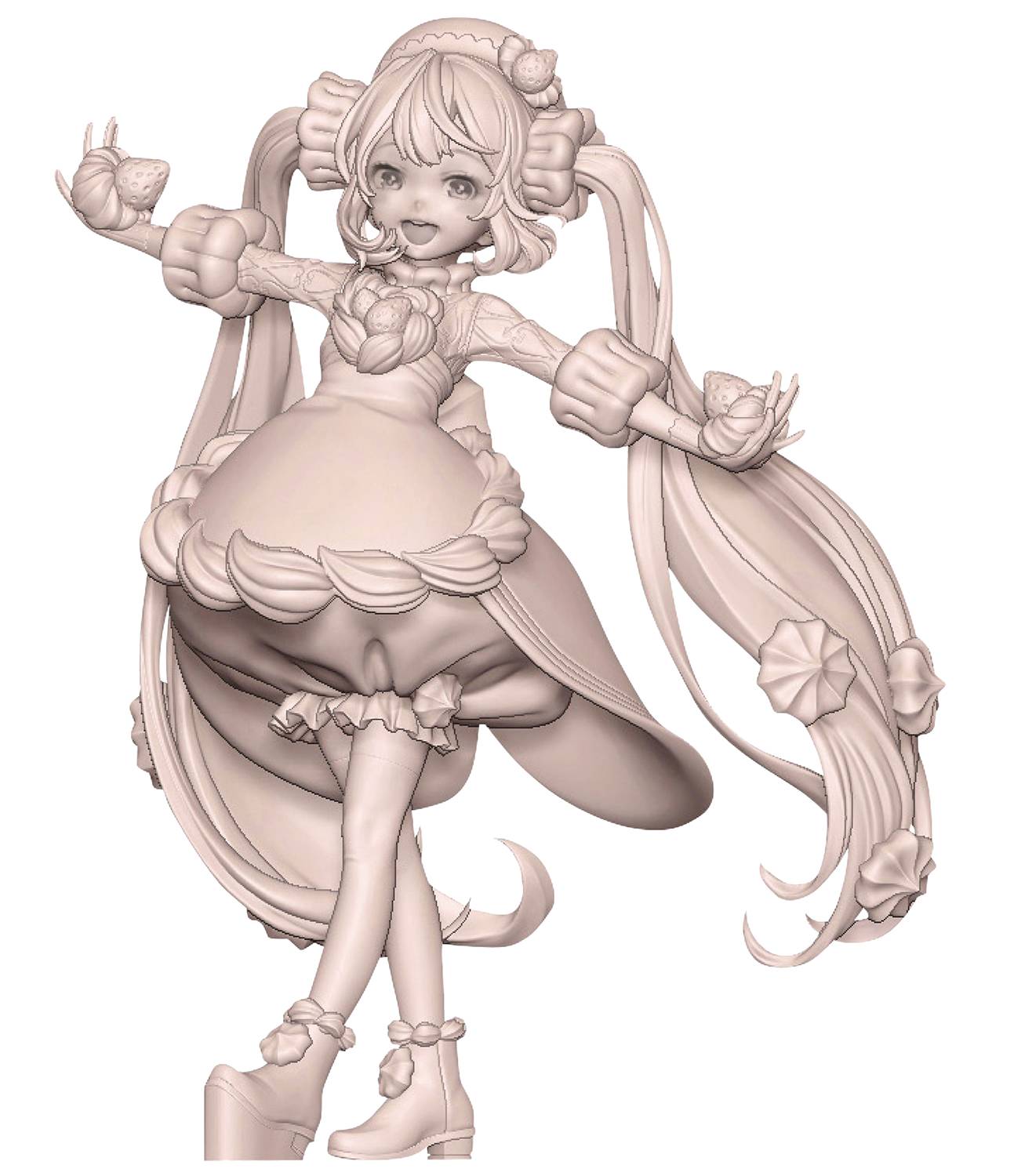 strawberry miku figure