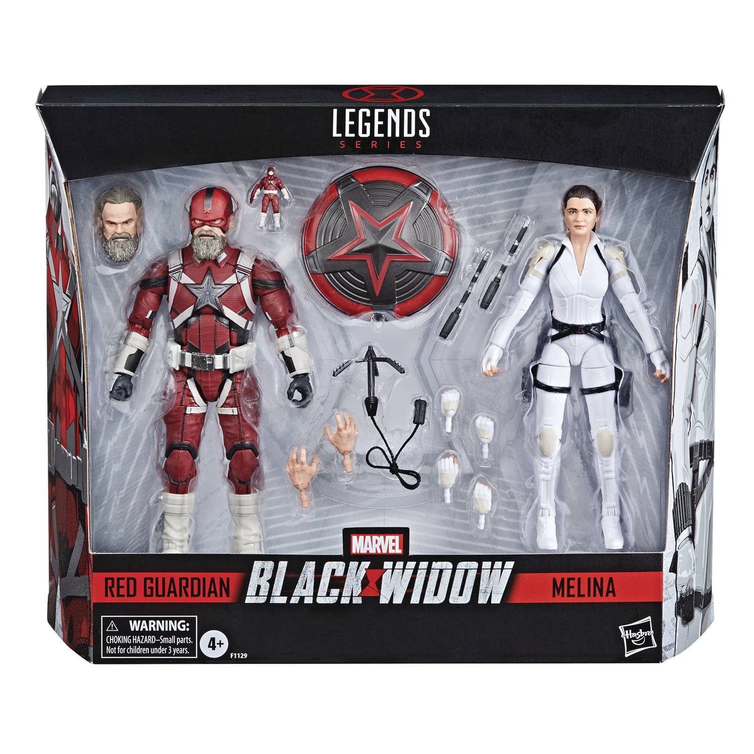 BLACK WIDOW LEGENDS 6IN RED GUARDIAN/MELINA 2PK AF CS