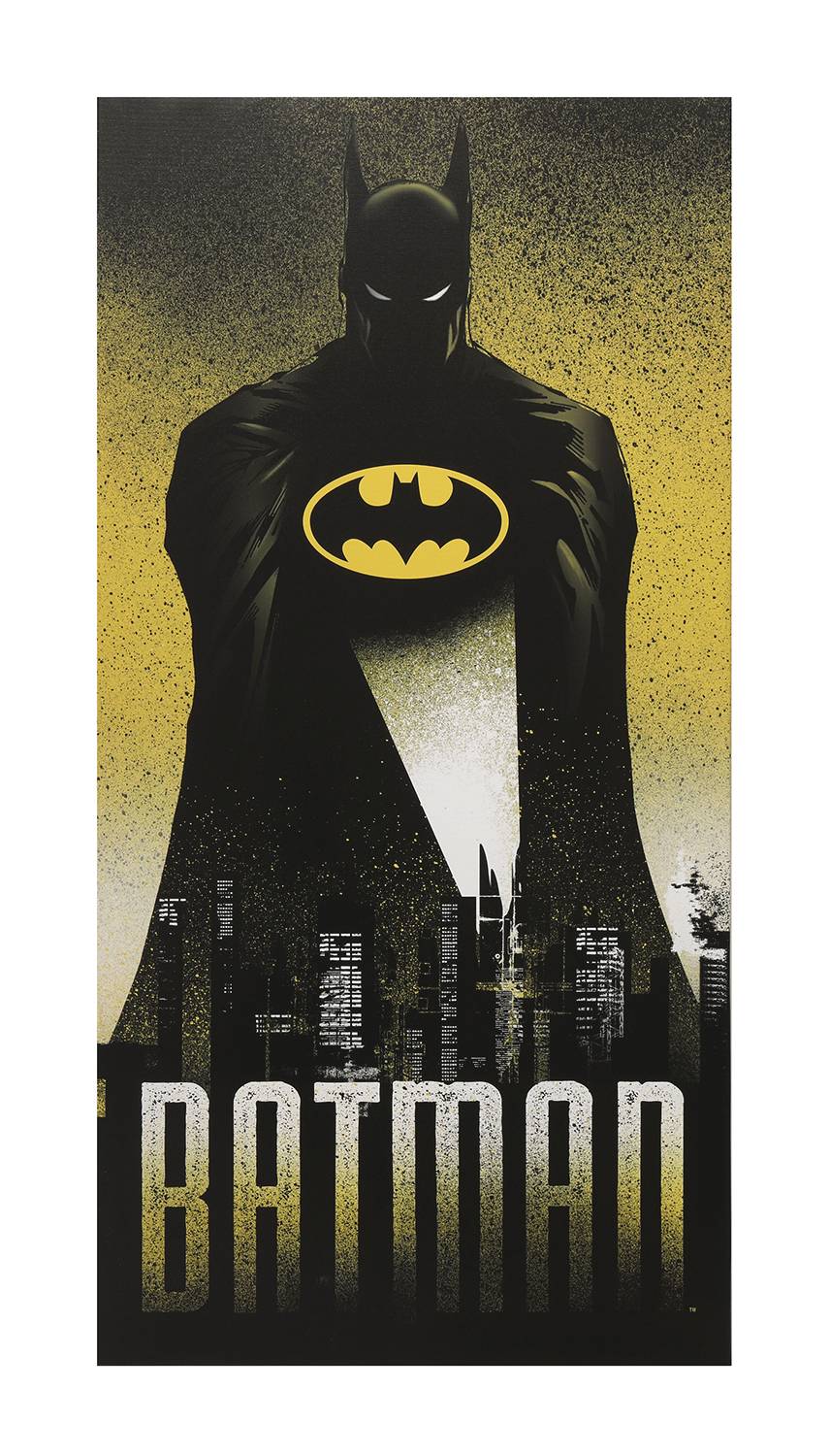 MAY212676 - DC HEROES BATMAN SKYLINE 36IN CANVAS WALL ART - Previews World